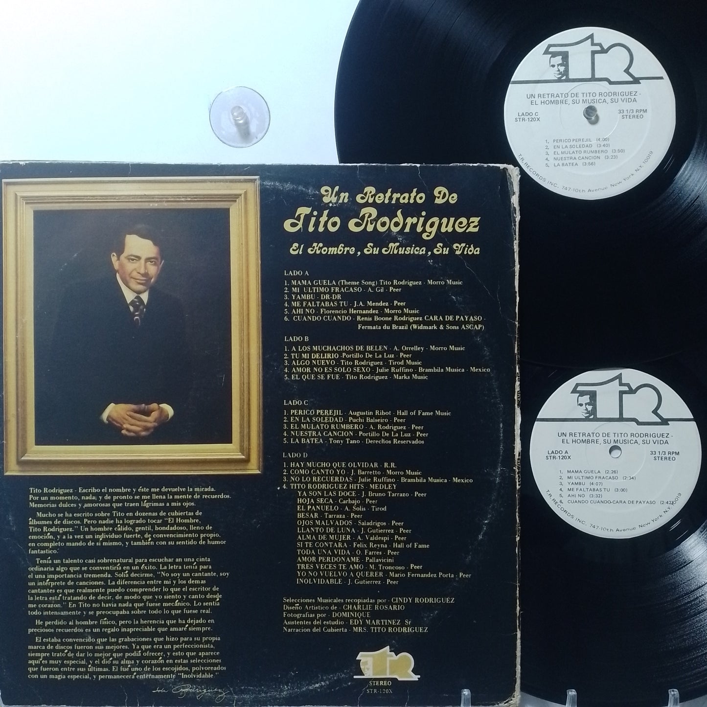 x2 lp Tito Rodriguez Un Retrato De Tito Rodriguez El Hombre Su Musica Su Vida made usa 1976 gatefold tropical descarga latin