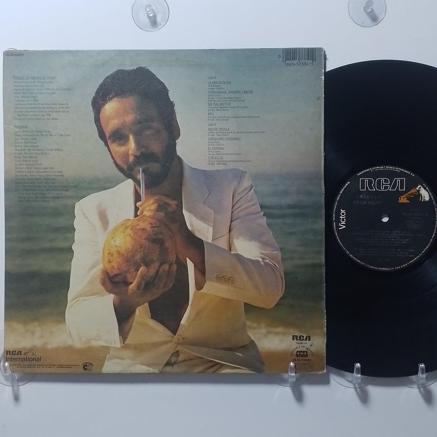 lp willie colon criollo made peru 1984 salsa