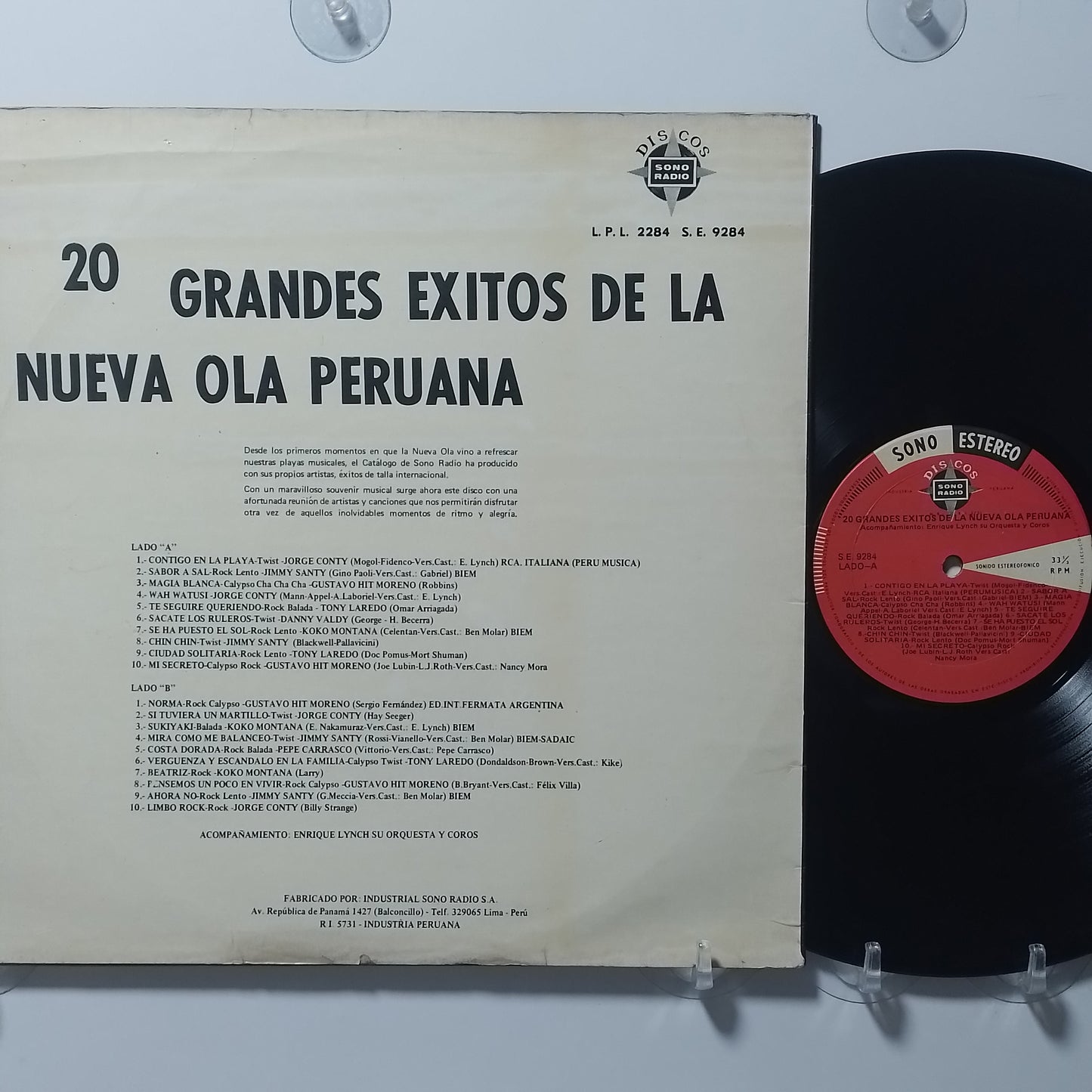 lp 20 grandes exitos de la nueva ola peruana jorge conty jimmy santy gustavo hit moreno varios made peru 1967 rock latin