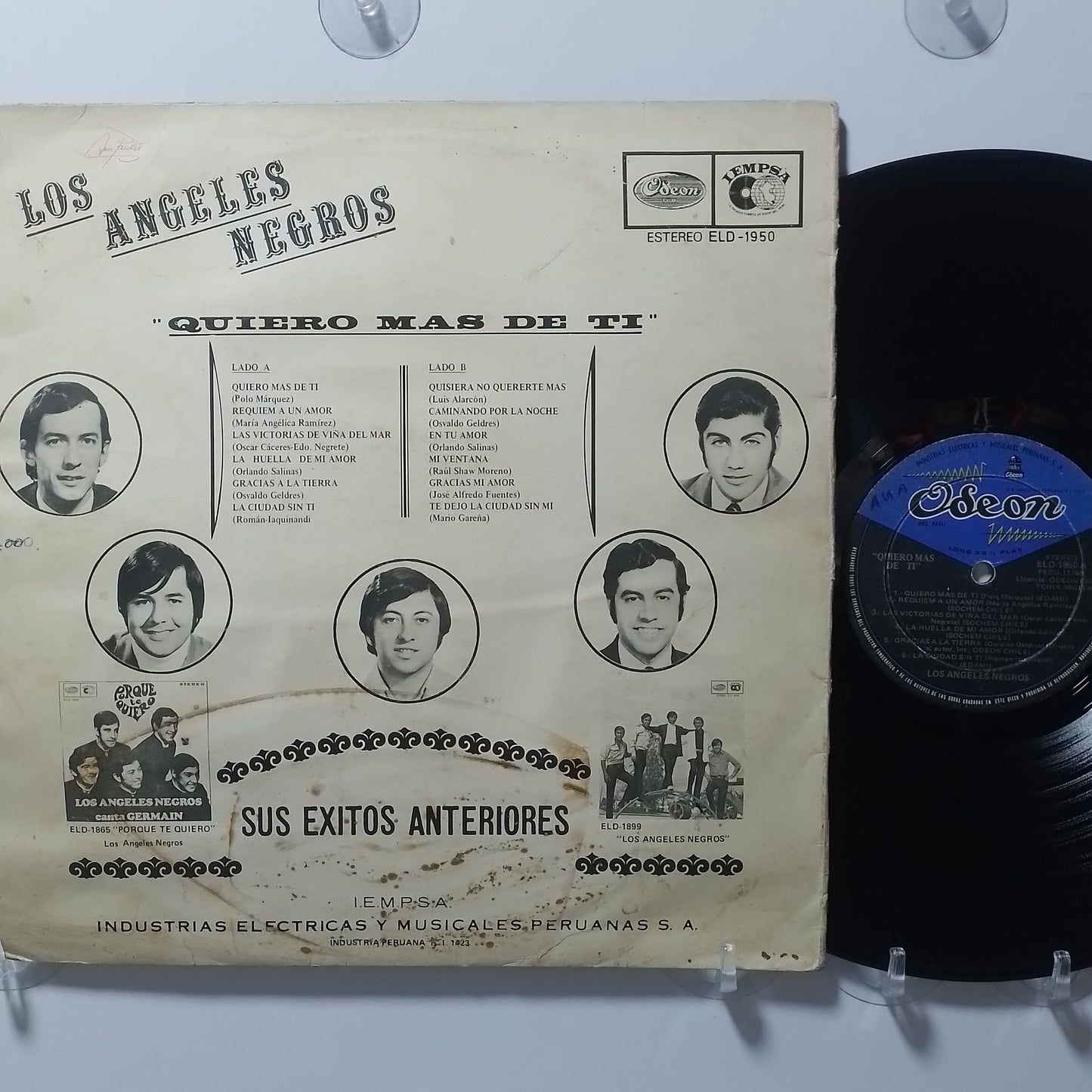 lp Los Angeles Negros Quiero Mas De Ti made peru 1970 latin balada pop