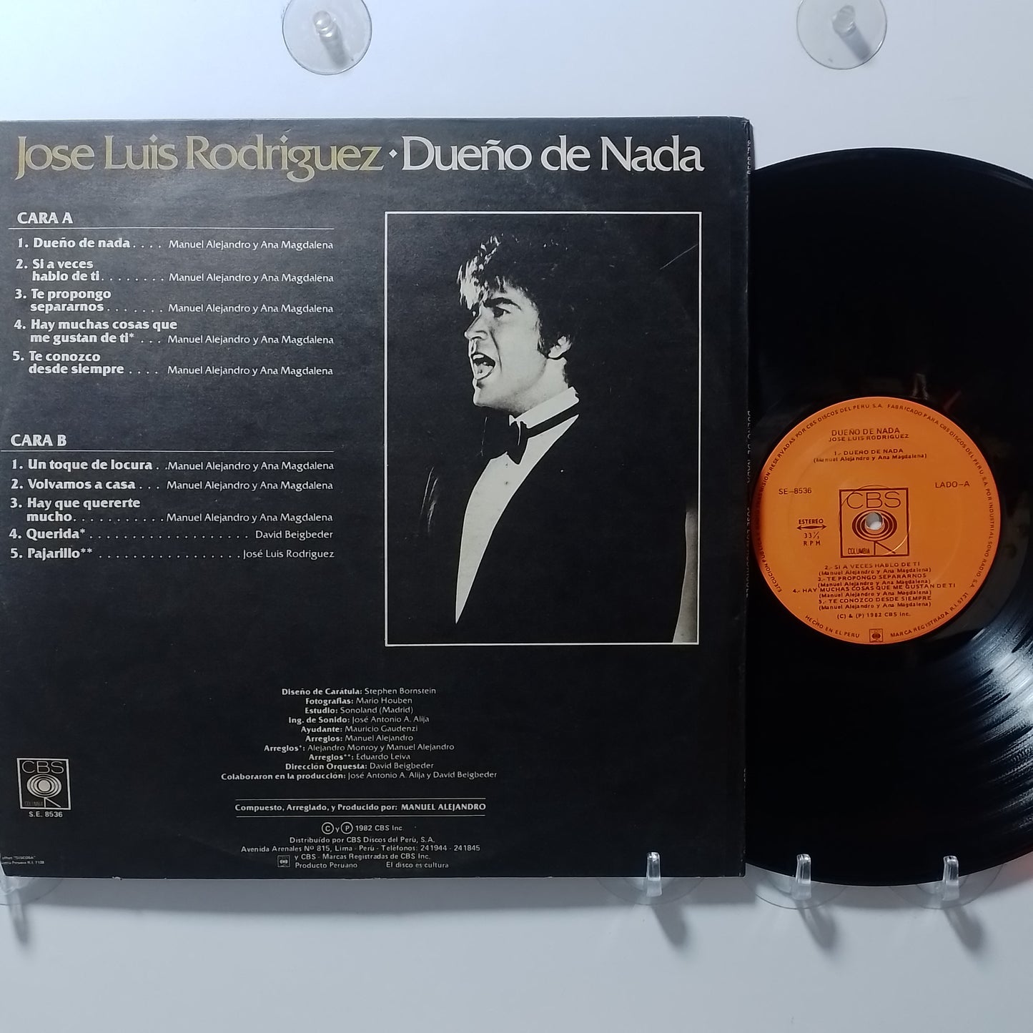 lp Jose Luis rodriguez Dueño De Nada made peru 1982 latin pop