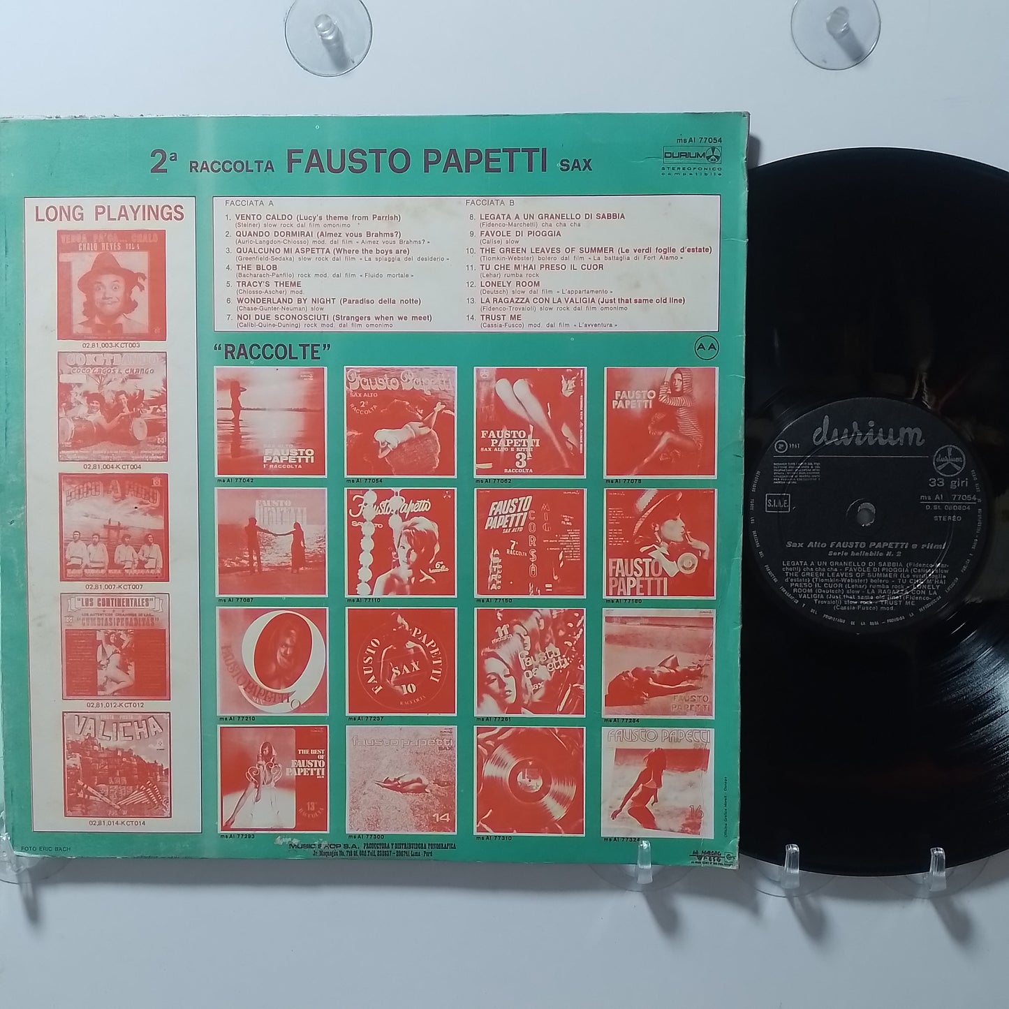 lp fausto papetti sax alto fausto papetti e ritmi serie bailable n 2 made peru 1980 instrumental