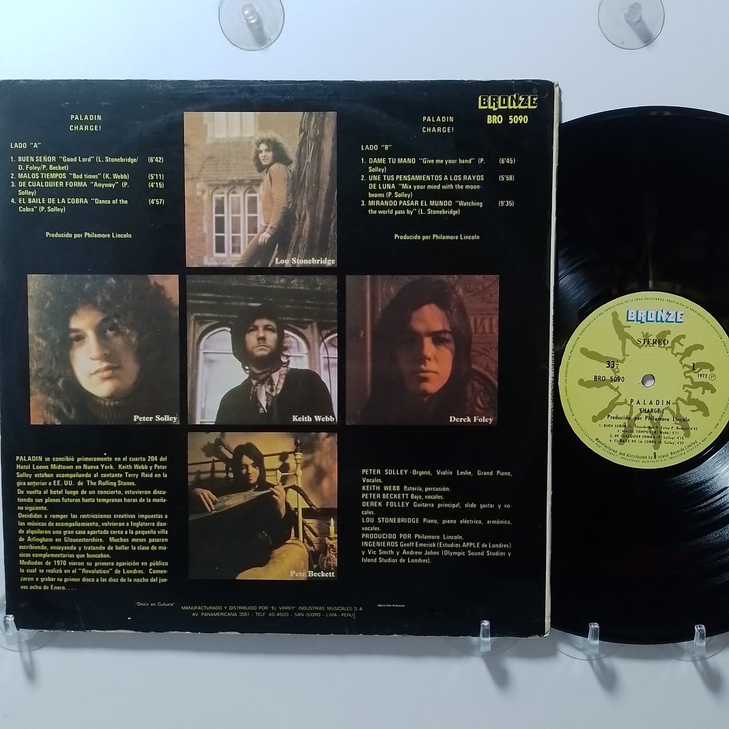 lp Paladin Charge! made peru 1971 hard rock