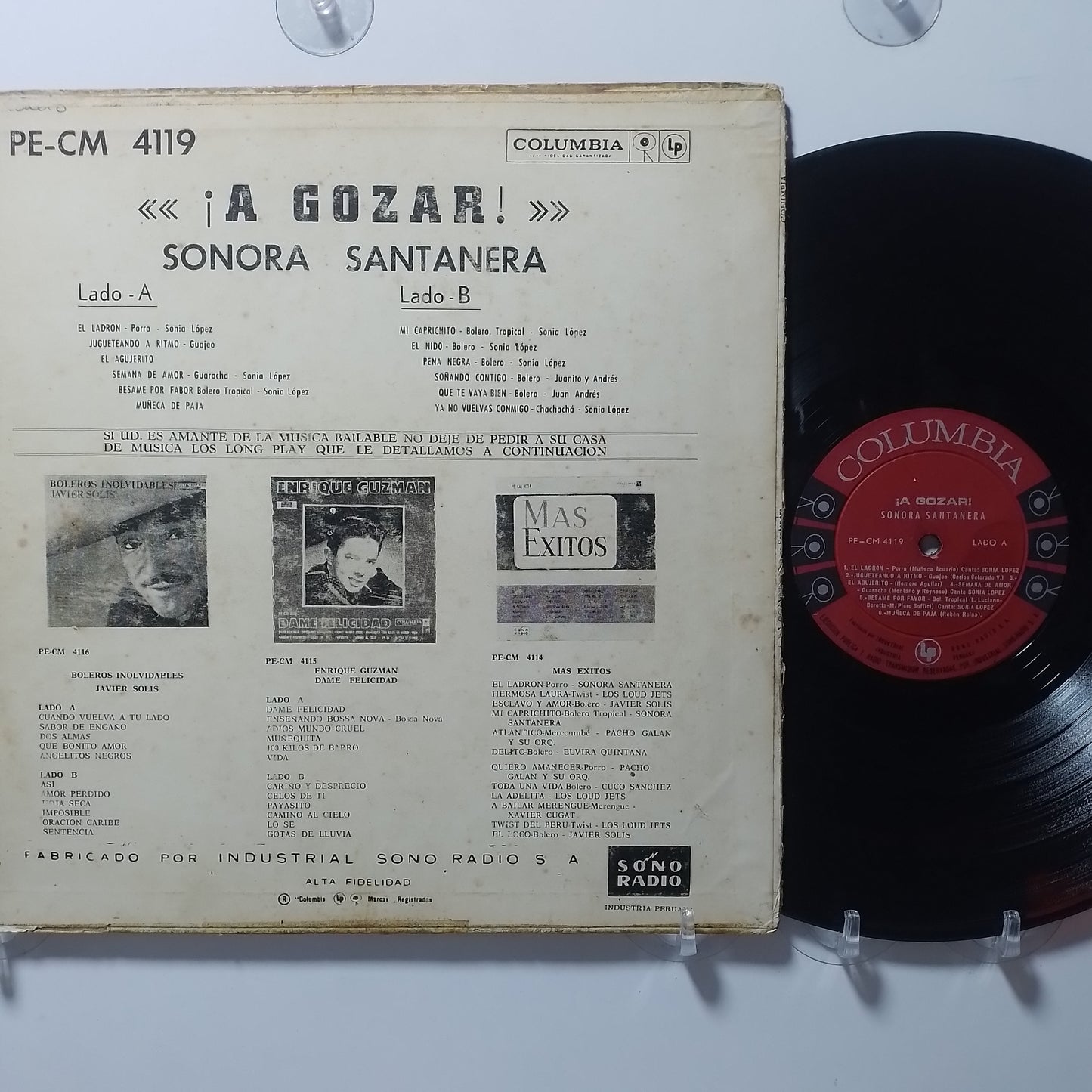 lp sonora santanera a gozar made peru 1961 tropical latin
