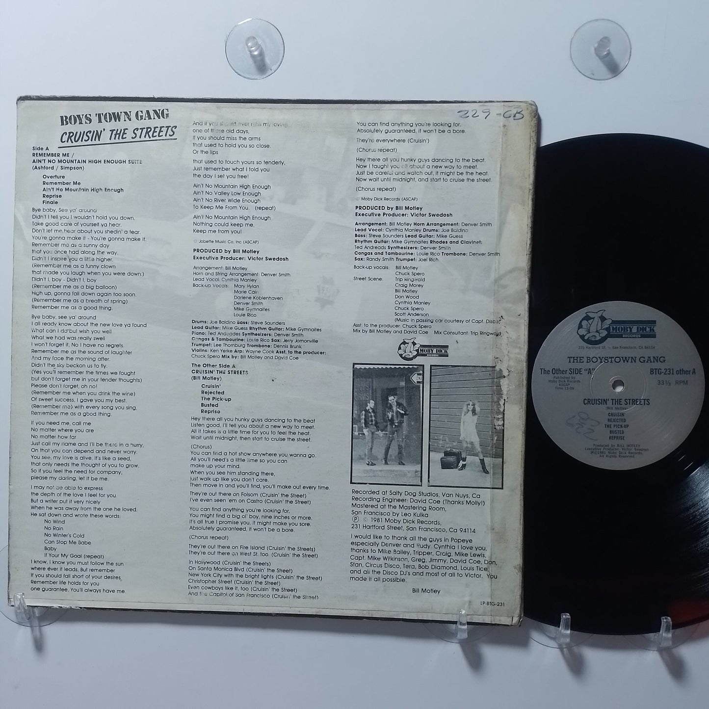 lp Boys Town Gang Cruisin' The Streets made usa 1981 funk soul disco