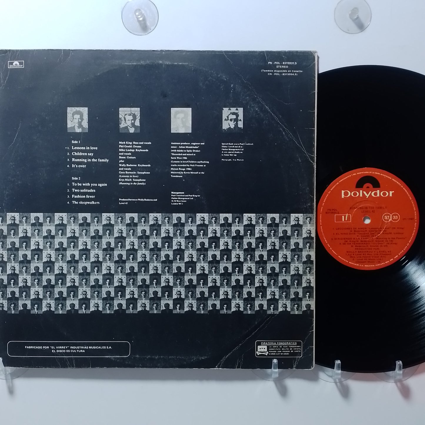 lp Level 42 Running In The Family made peru 1987 synth pop rock