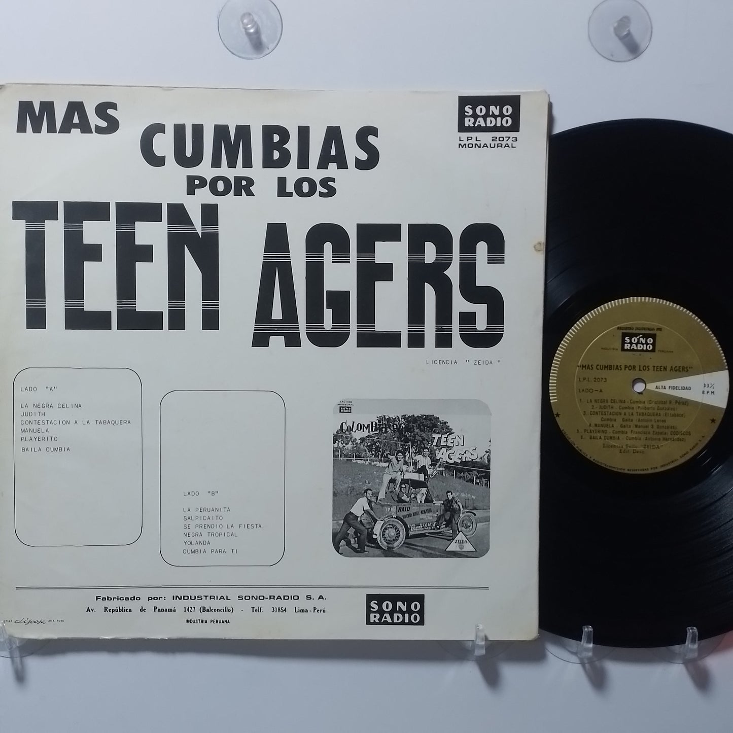 lp Los Teen Agers Mas cumbias por los Teen Agers made peru 1966 latin cumbia