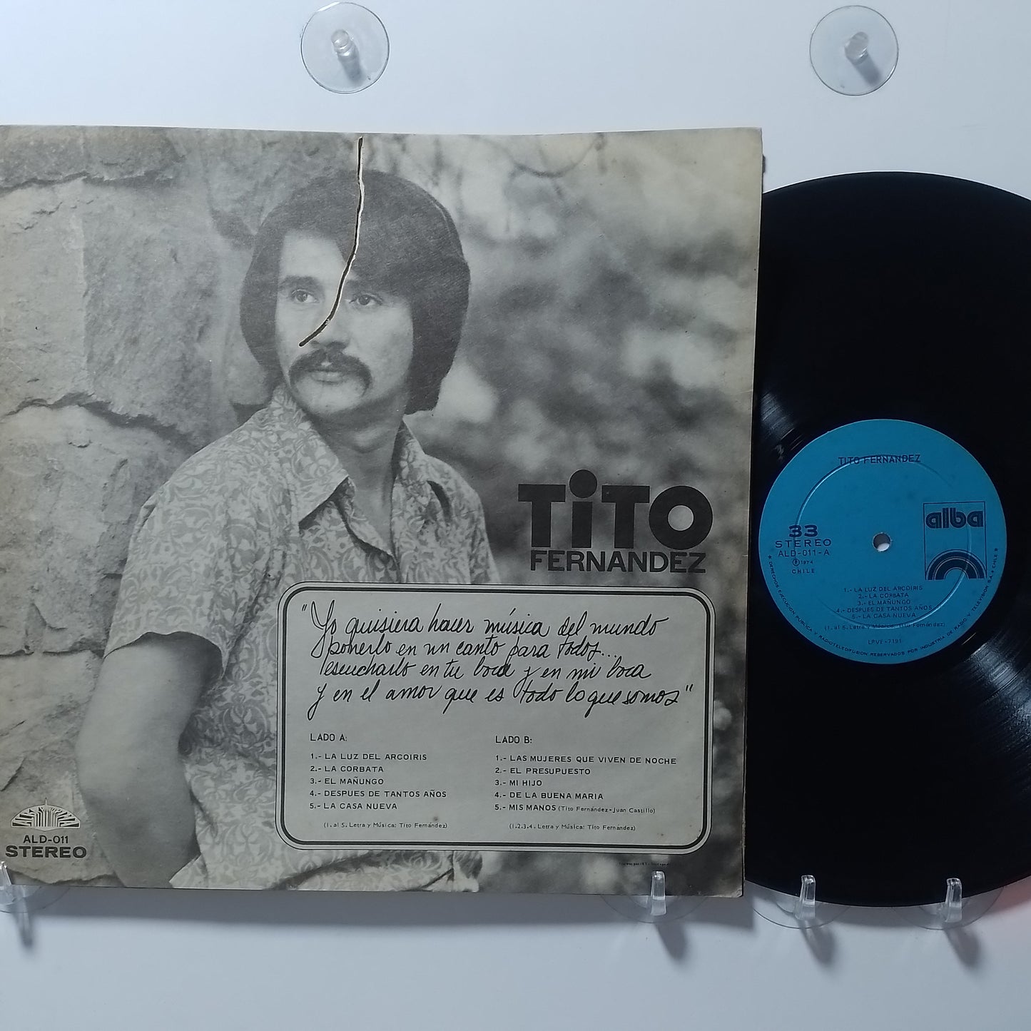 lp Tito Fernandez Tito Fernandez made chile 1974 nueva cancion folk