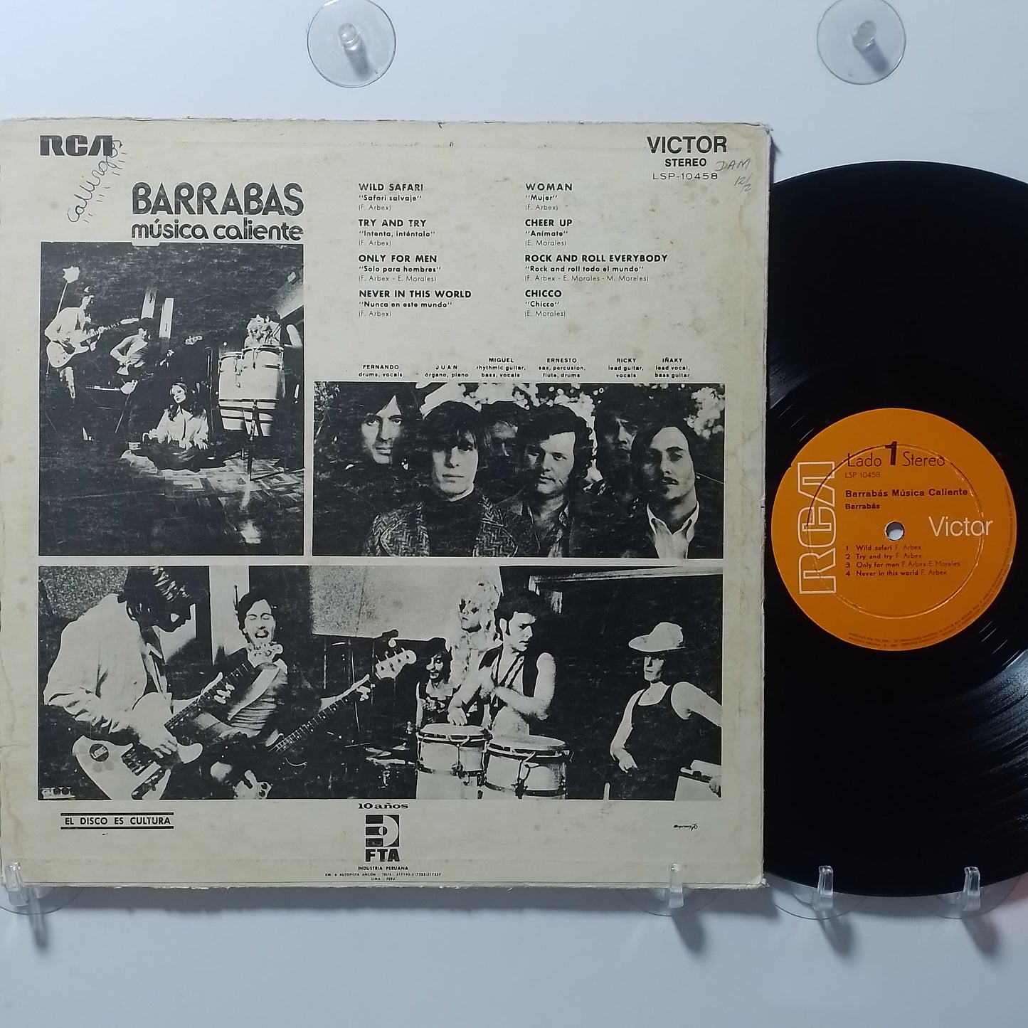 lp barrabas musica caliente made peru 1972 rock