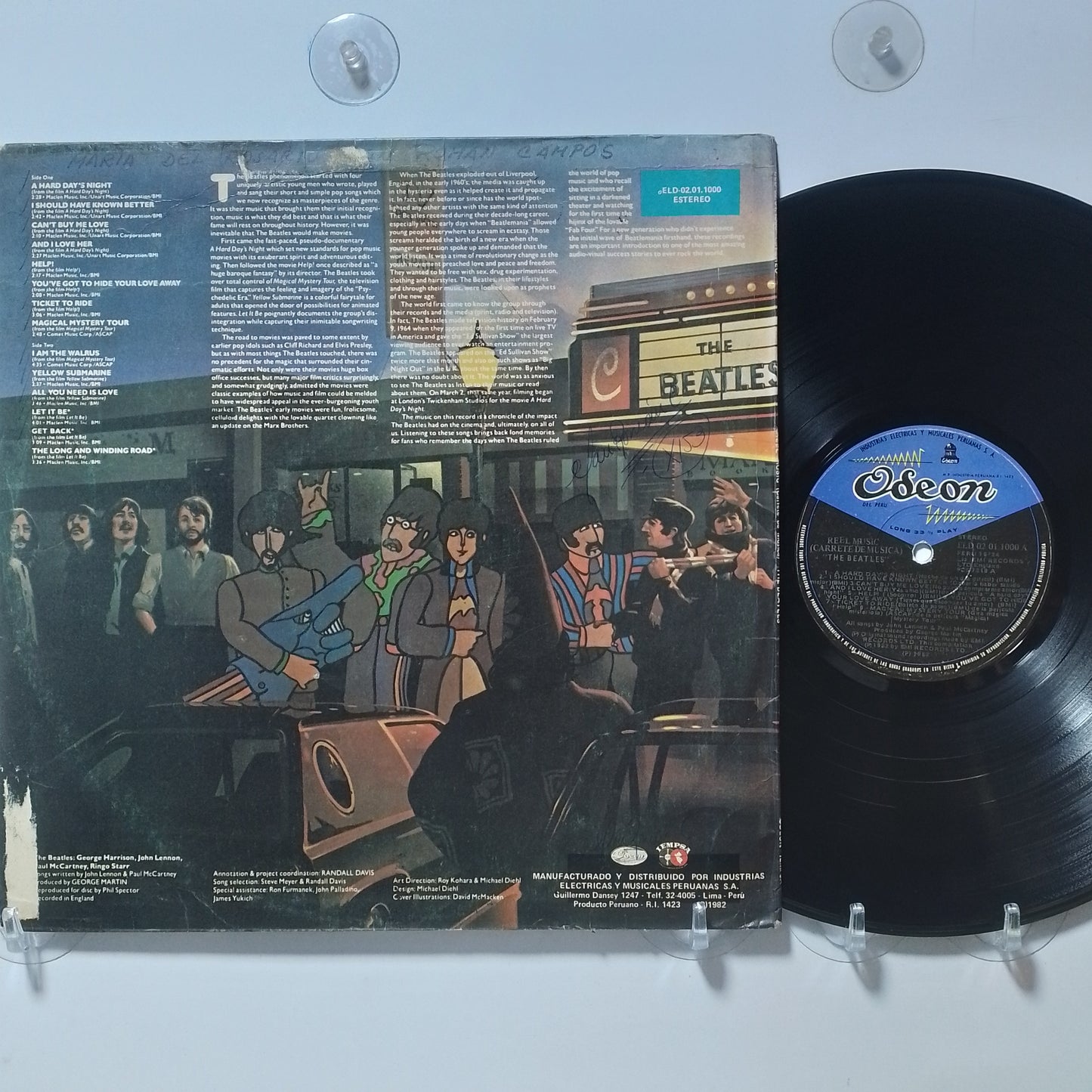 lp The Beatles Reel Music Carrete de Musica made peru 1982 rock