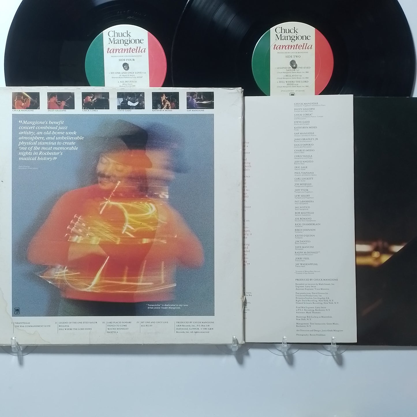x2 lp Chuck Mangione Tarantella made usa 1981 con insert jazz