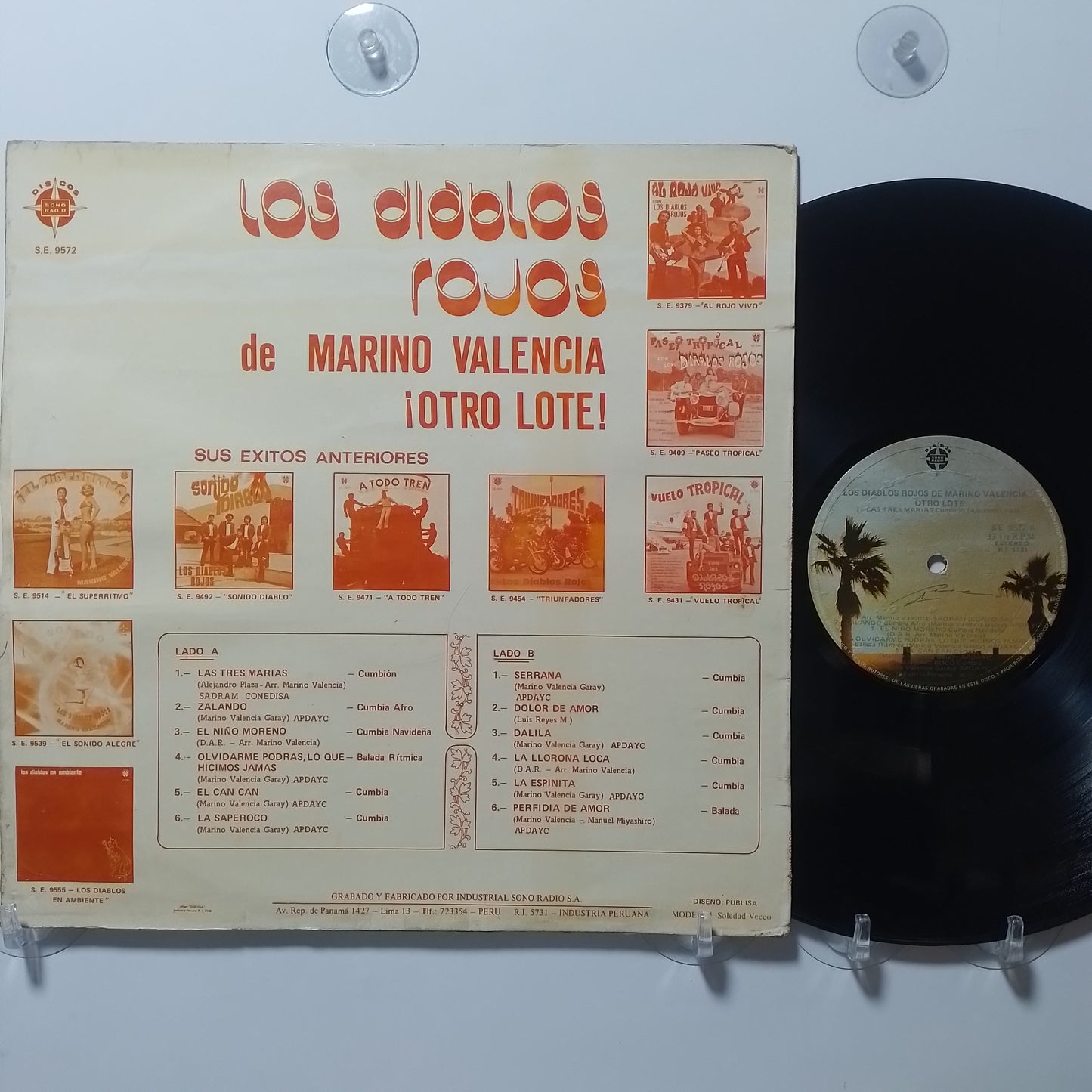 lp Los Diablos Rojos otro lote made peru 1976 latin cumbia