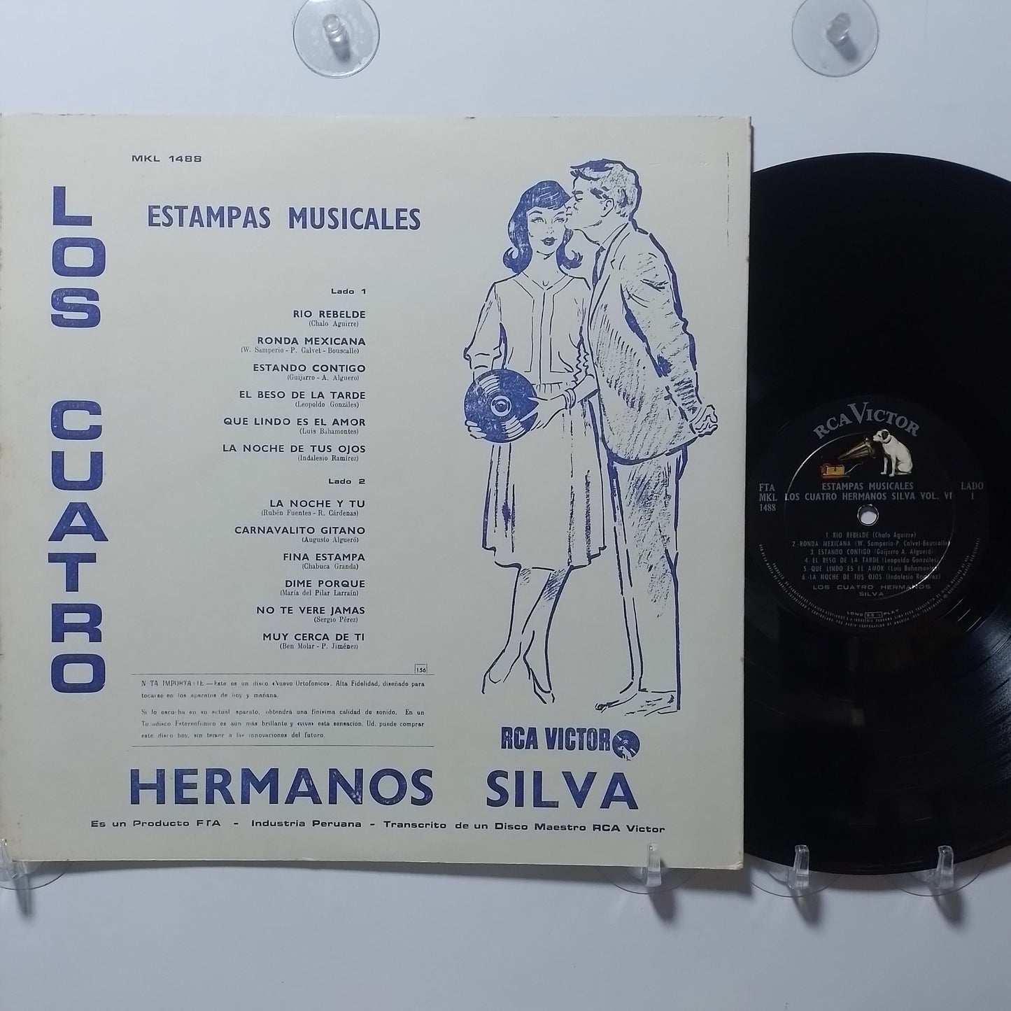 lp Los Cuatro Hermanos Silva Estampas Musicales Vol 6 made peru 1965 latin folk