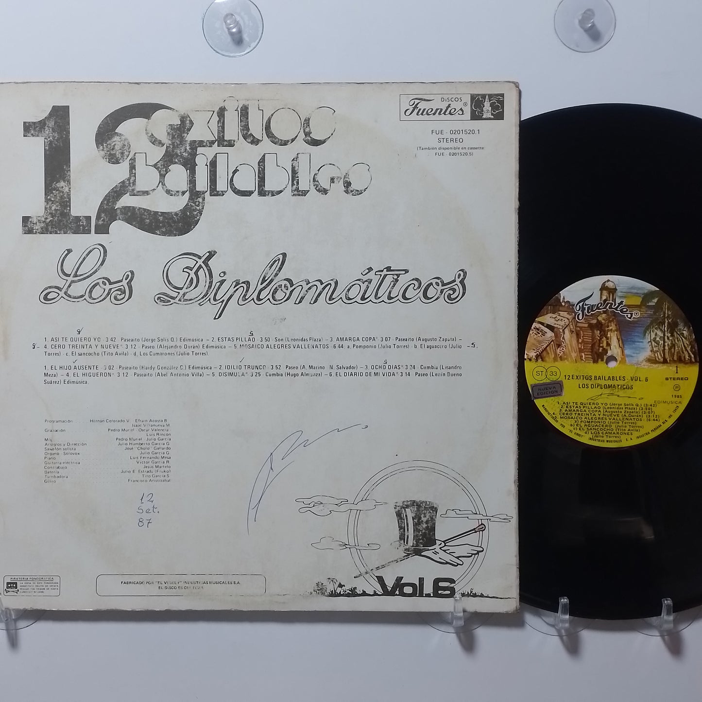 lp Los Diplomaticos 12 Exitos Bailables Vol 6 made peru 1978 latin cumbia
