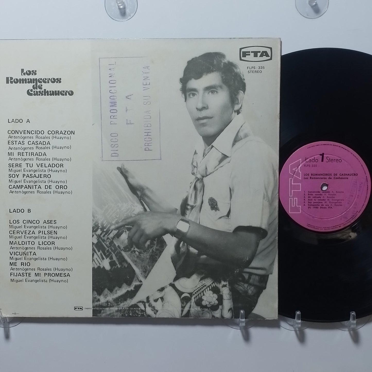 lp Los Romanceros de Cashaucro Los Romanceros de Cashaucro made peru 1965 promocional huayno folk