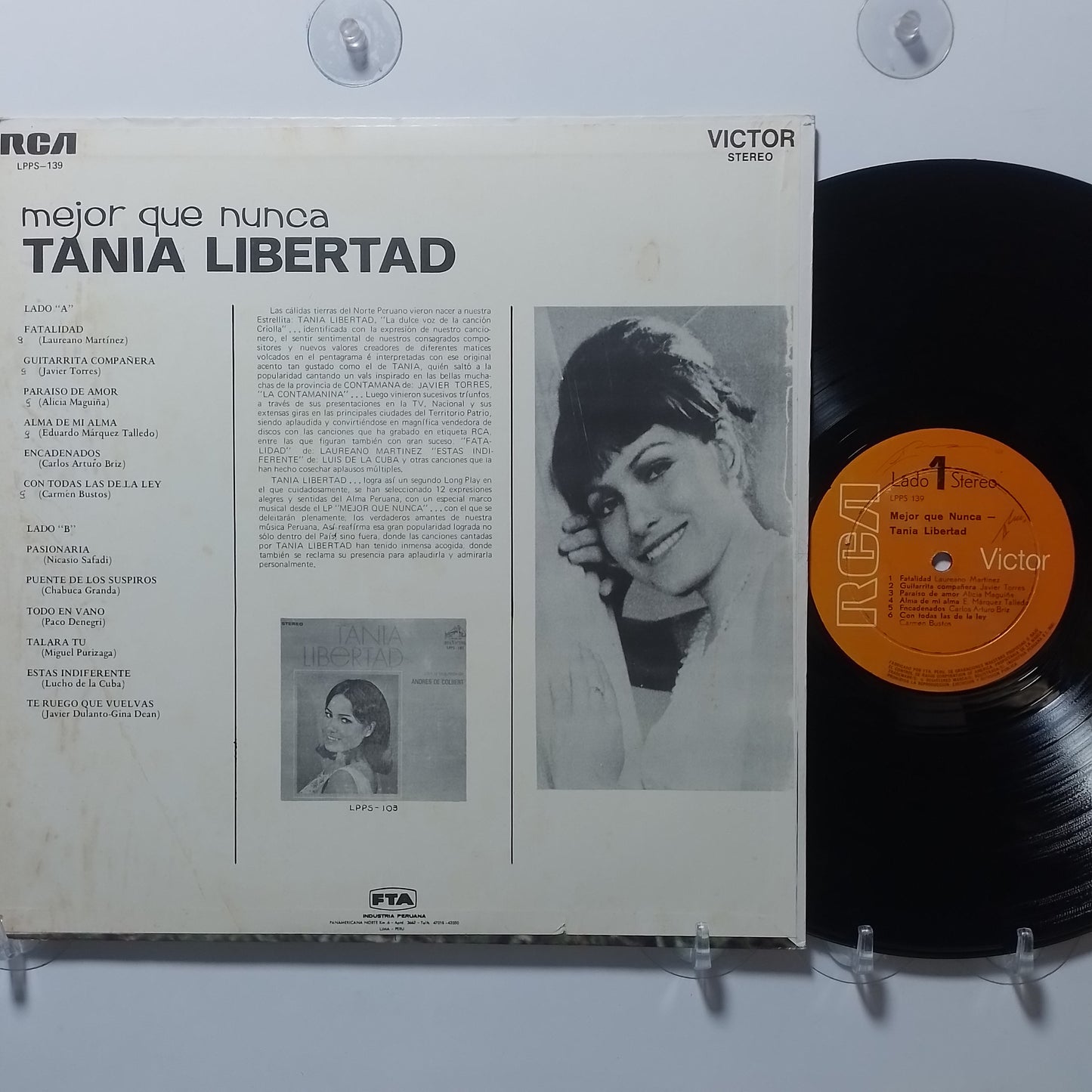 lp Tania Libertad Mejor que Nunca made peru 1969 vals criollo folk