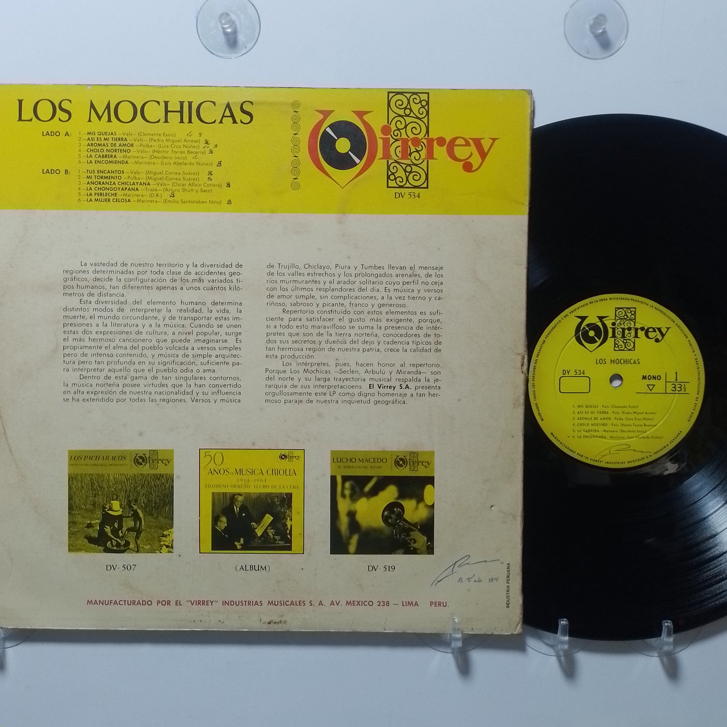 lp Los Mochicas Los Mochicas made peru 1965 criollo folk