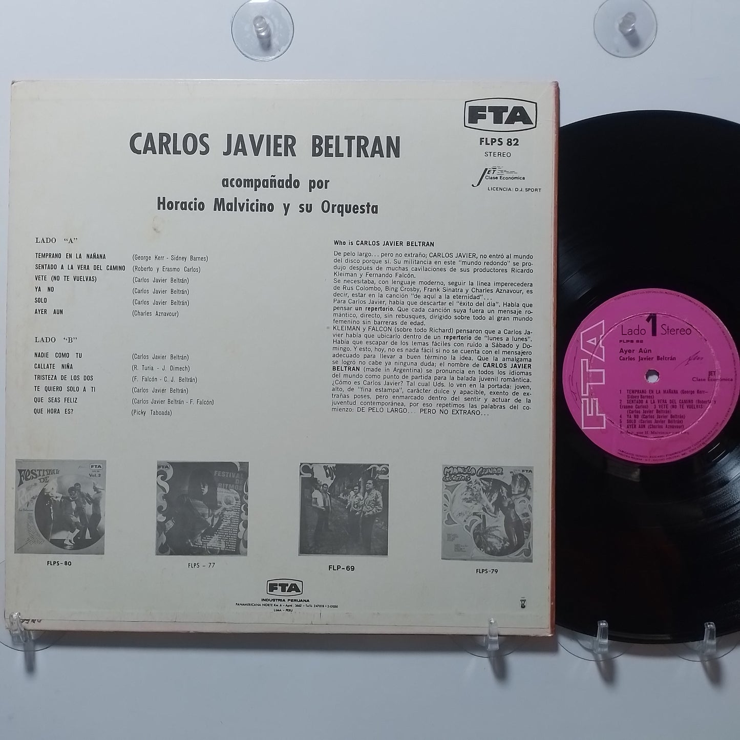 lp Carlos Javier Beltran Ayer Aun made peru 1969 latin pop