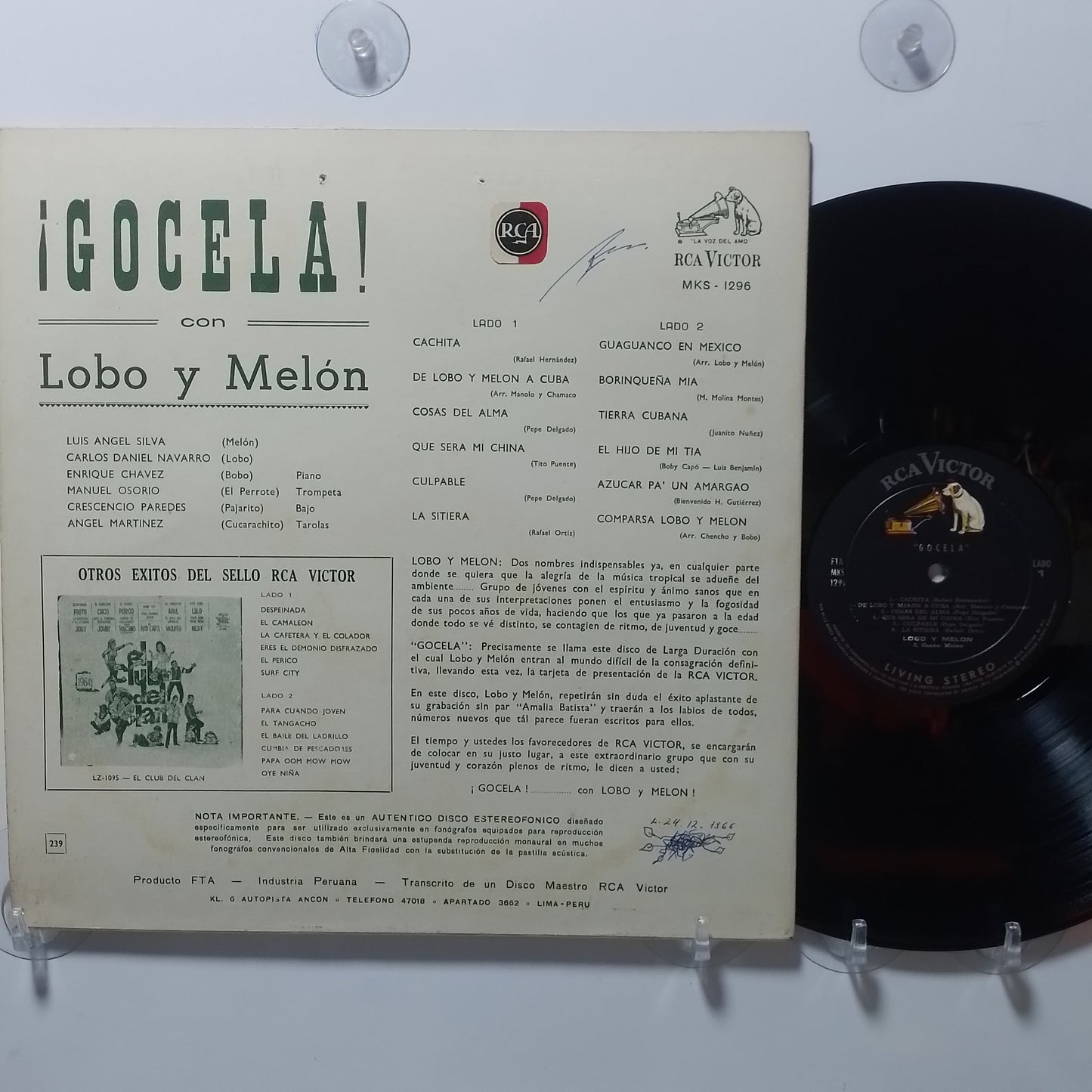lp Lobo y Melon Gocela made peru 1962 Guaguanco Mambo Cha Cha