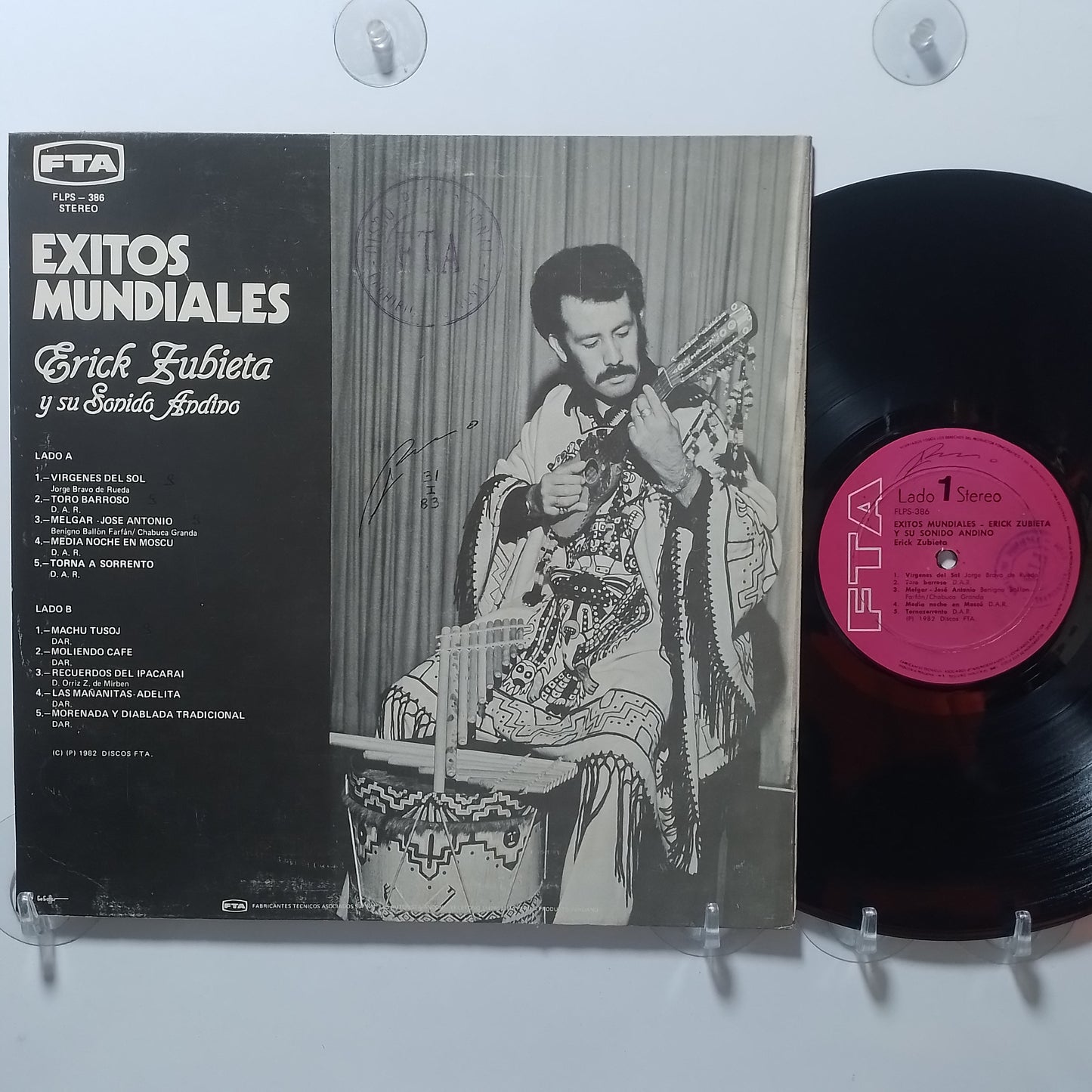 lp Erick Zubieta Exitos Mundiales made peru 1982 andena folk
