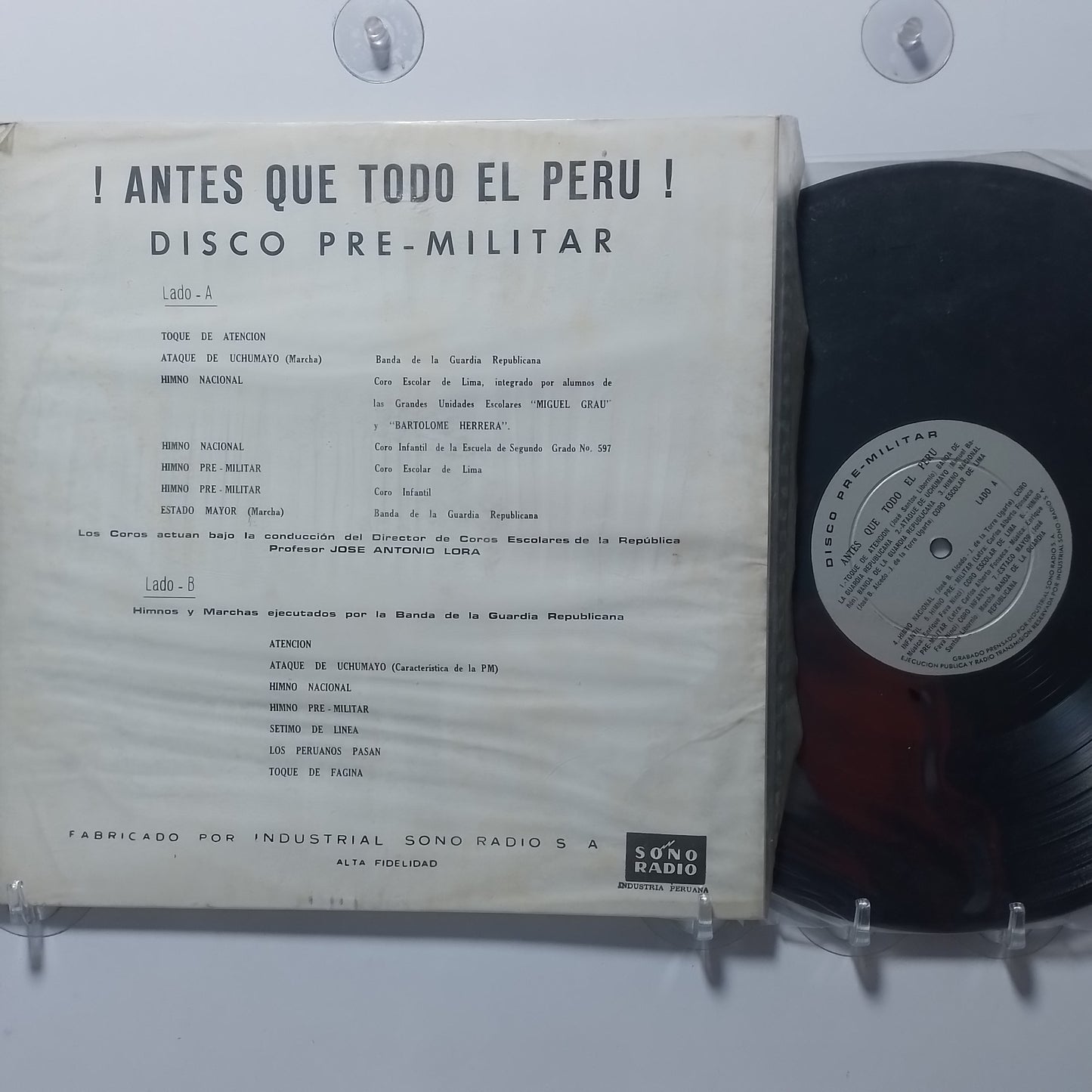 lp Banda de la Guardia Republicana Antes Que Todo el Peru made peru 1964 sellado banda militar