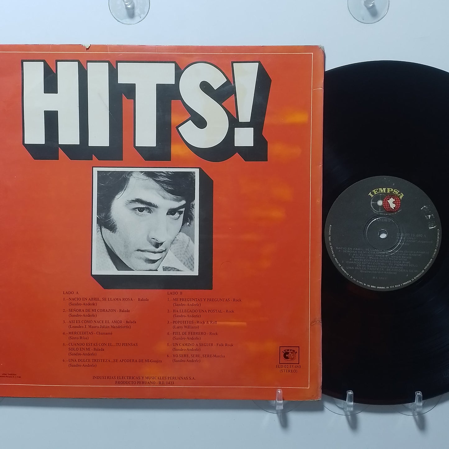lp Sandro hits made peru 1980 latin pop
