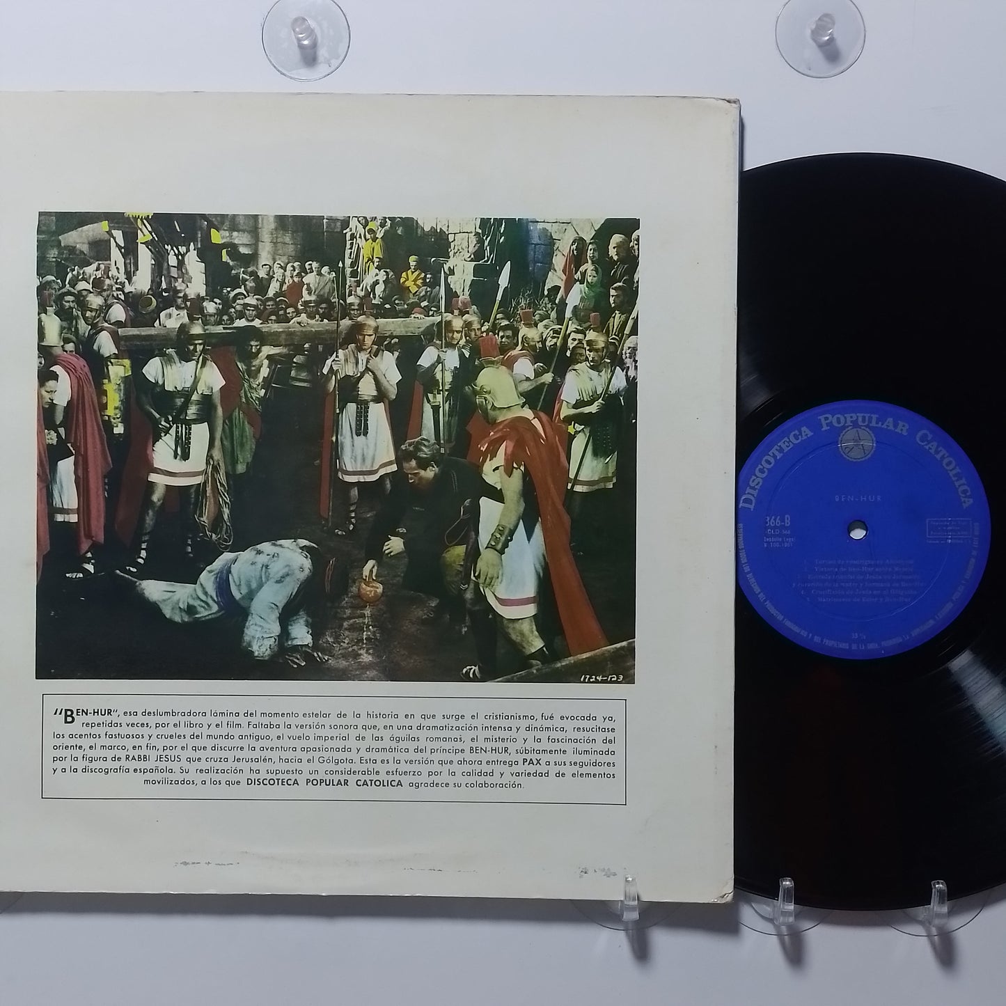 lp BEN-HUR Lewis Wallace made españa 1961 audio libro gatefold teatro