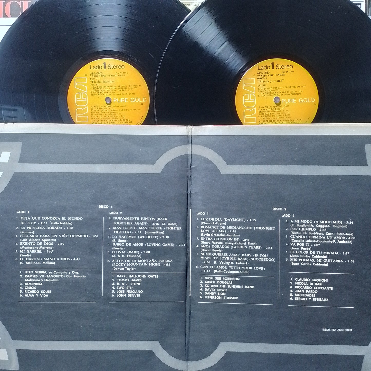 x2 lp Flecha Juventud Vol 3 Almendra Litto Nebbia Ramses VII Crucis Ricardo Soule Alma Y Vida varios made argentina 1976 gatefold rock latin