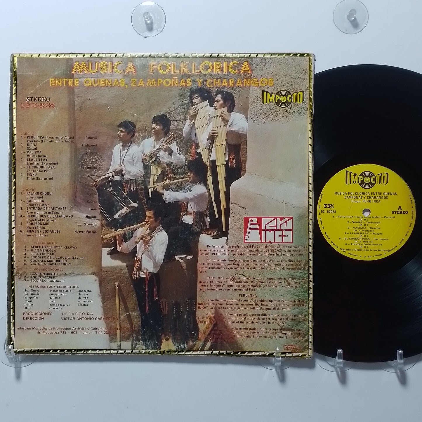 lp Peru Inca Musica Folklorica Entre Quenas Zampoñas Y Charangos made peru 1982 andean folk