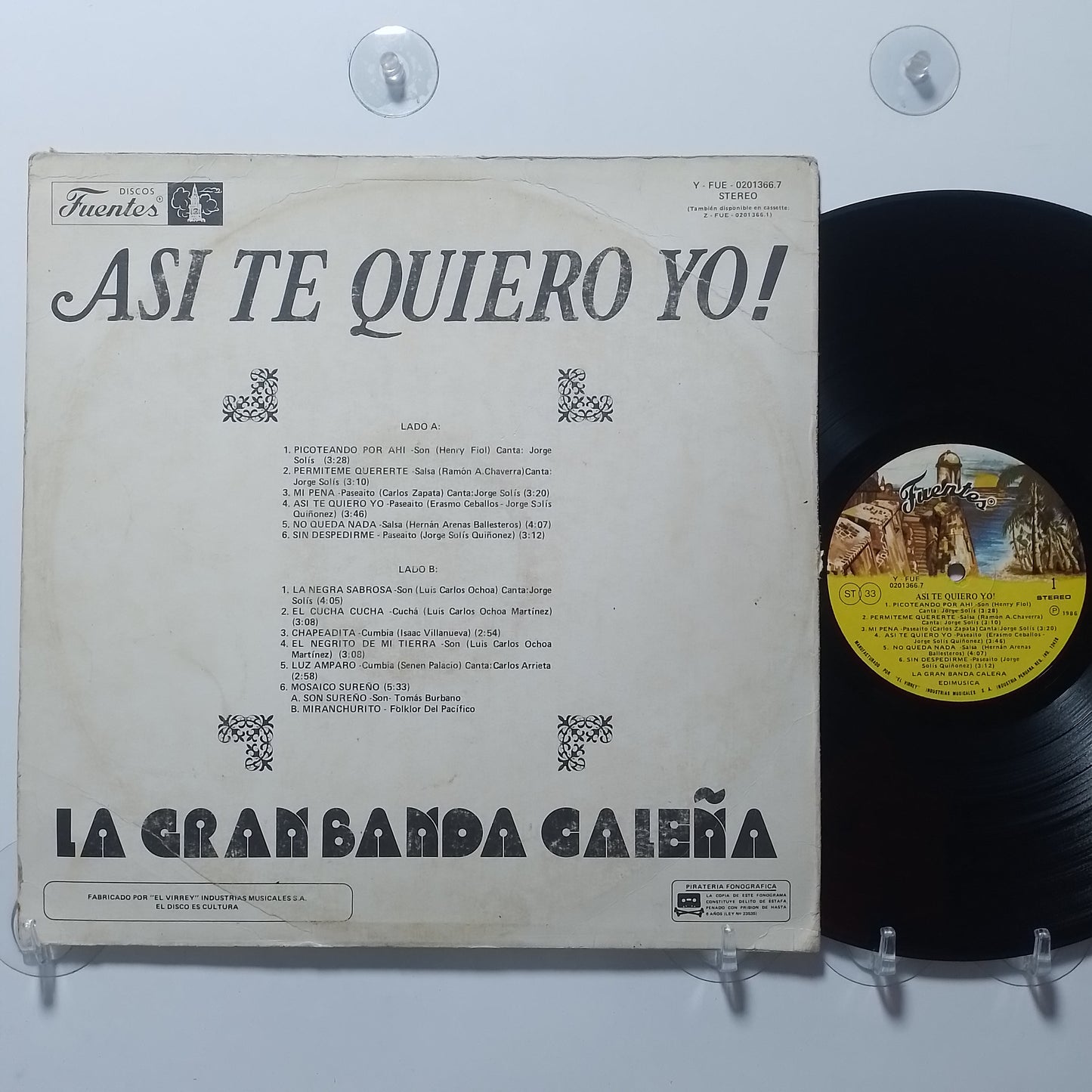 lp La Gran Banda Caleña Asi Te Quiero Yo made peru 1986 latin cumbia