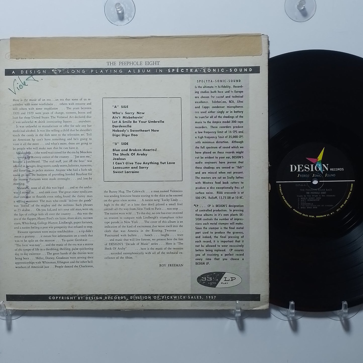 lp The Peep Hole 8 The Twenties Roar Back made usa 1958 jazz