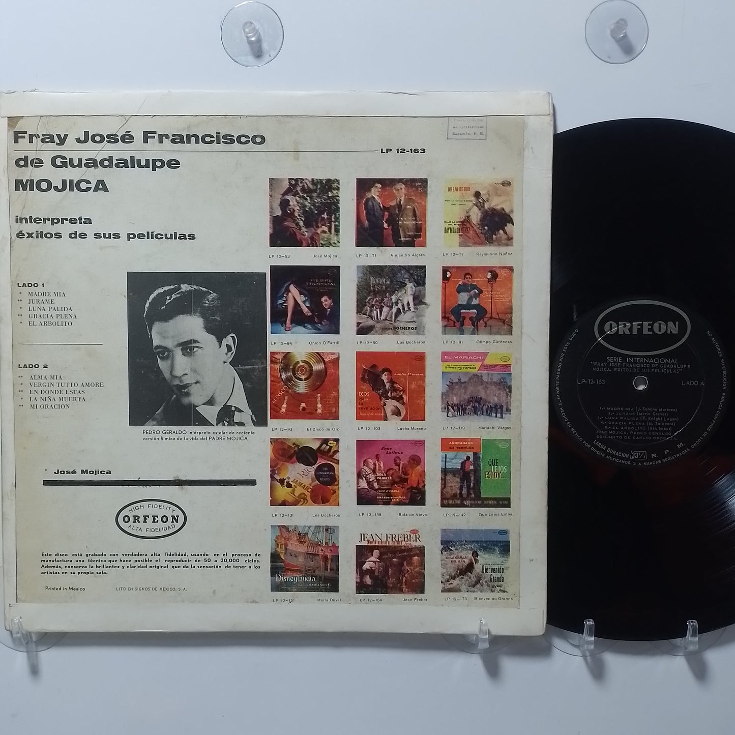 lp Jose Mojica Fray Jose Francisco De Guadalupe Mojica Interpreta Exitos De Sus Peliculas made mexico 1960 latin bolero