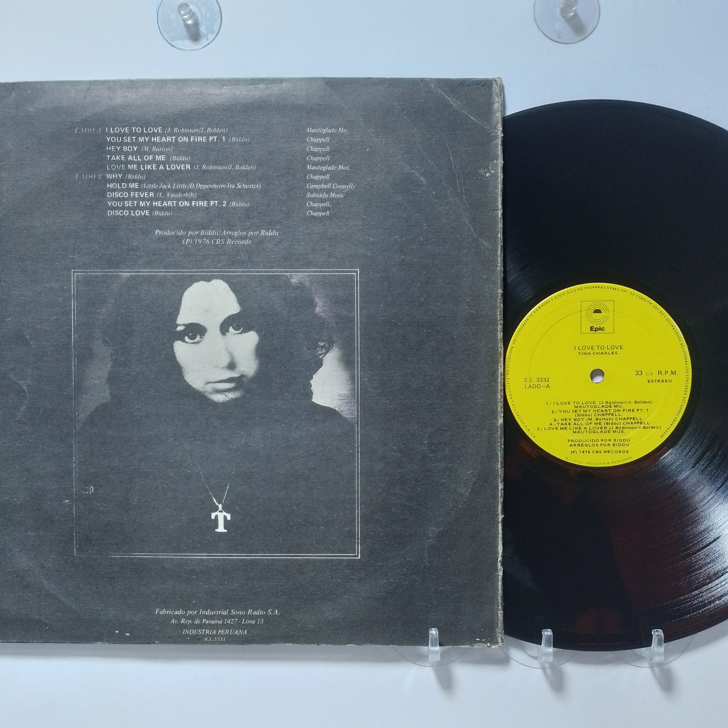 lp Tina Charles I Love To Love made peru 1976 disco