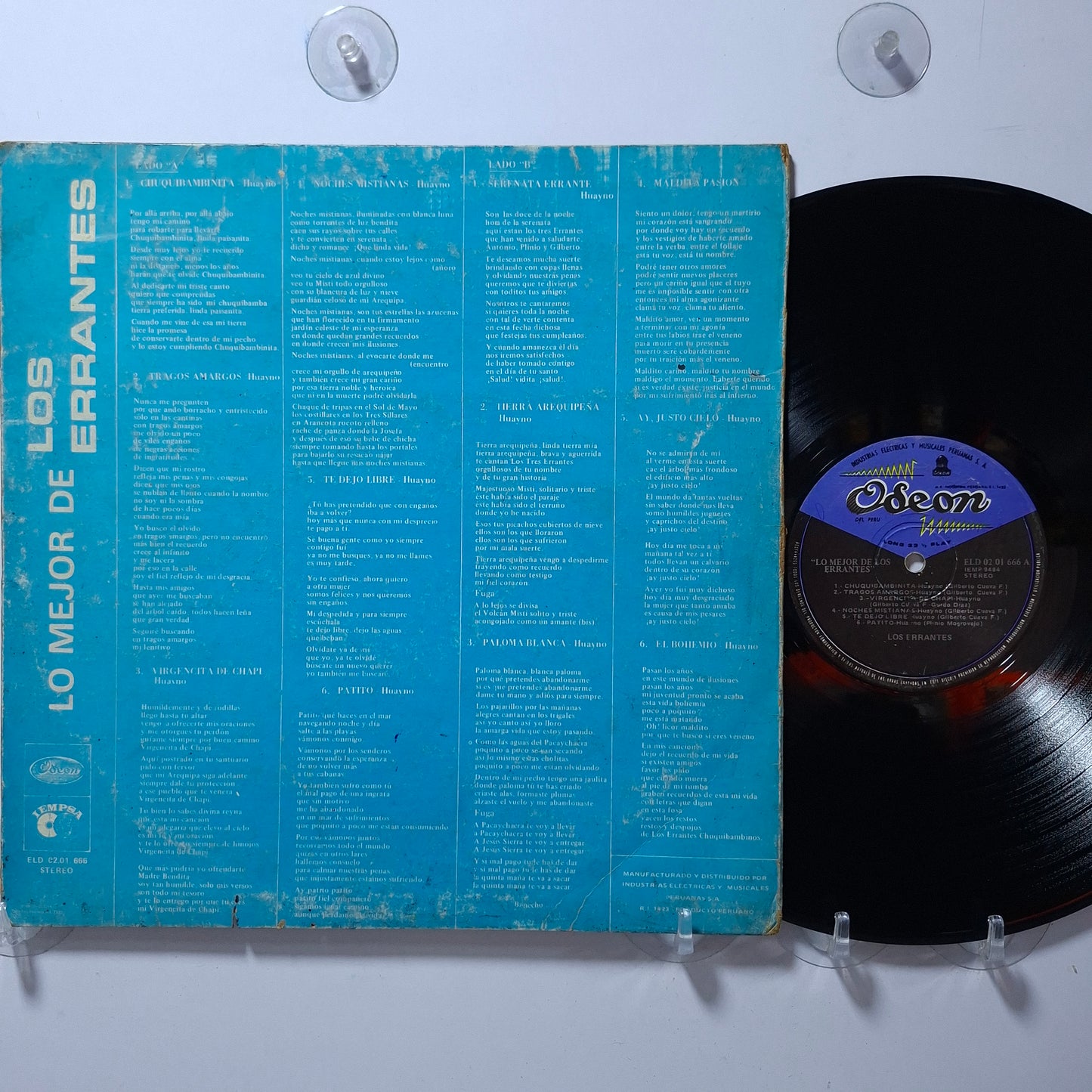 lp Los Errantes Lo Mejor De Los Errantes made peru 1978 huayno folk