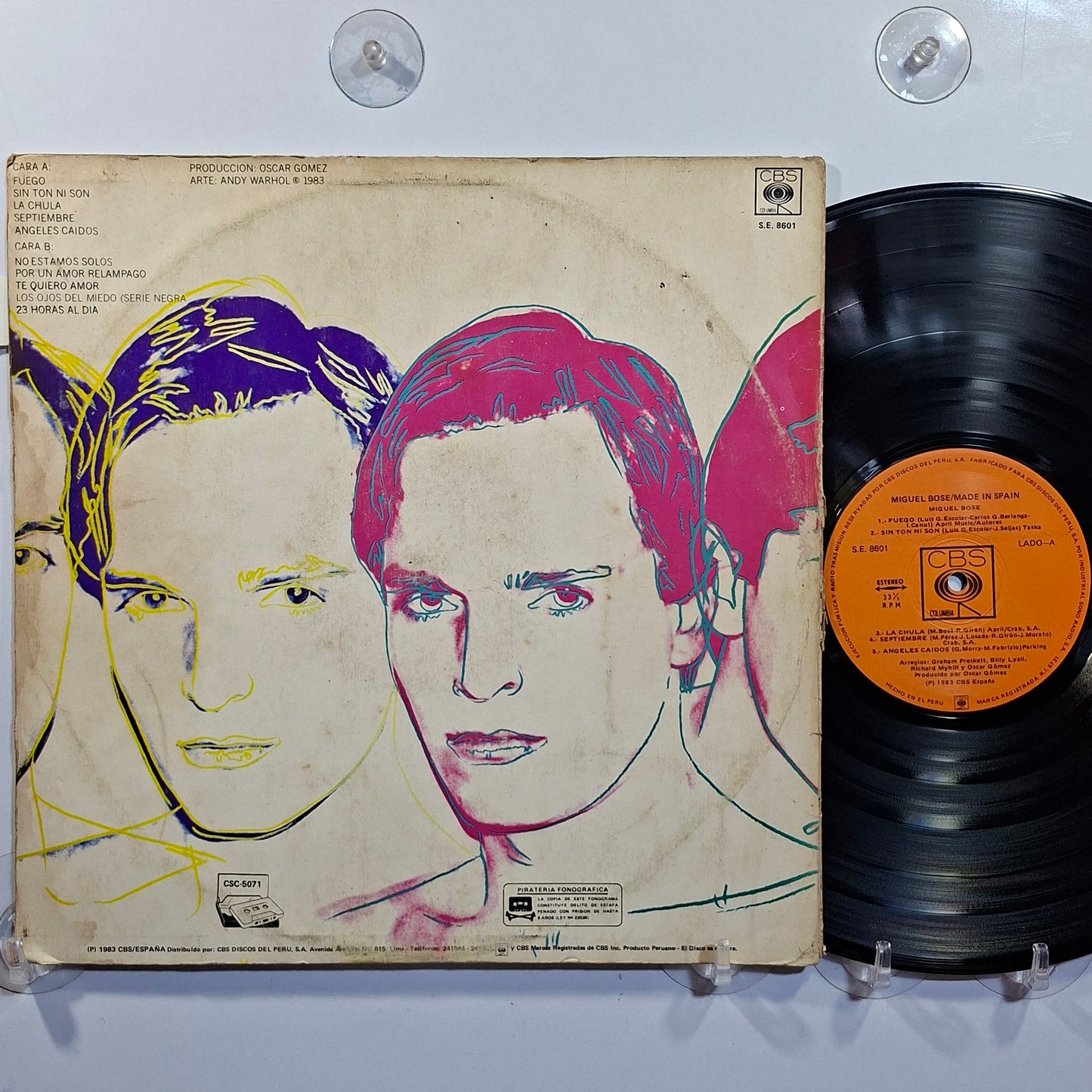 lp Miguel Bose Made In Spain made peru 1983 latin pop