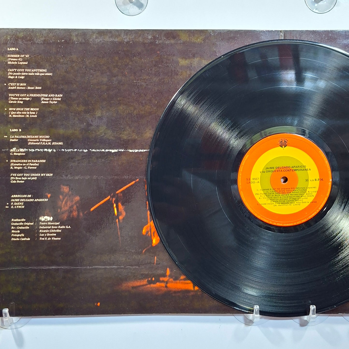 lp Jaime Delgado Aparicio Y Su Orquesta Contemporanea made peru 1976 gatefold jazz latin