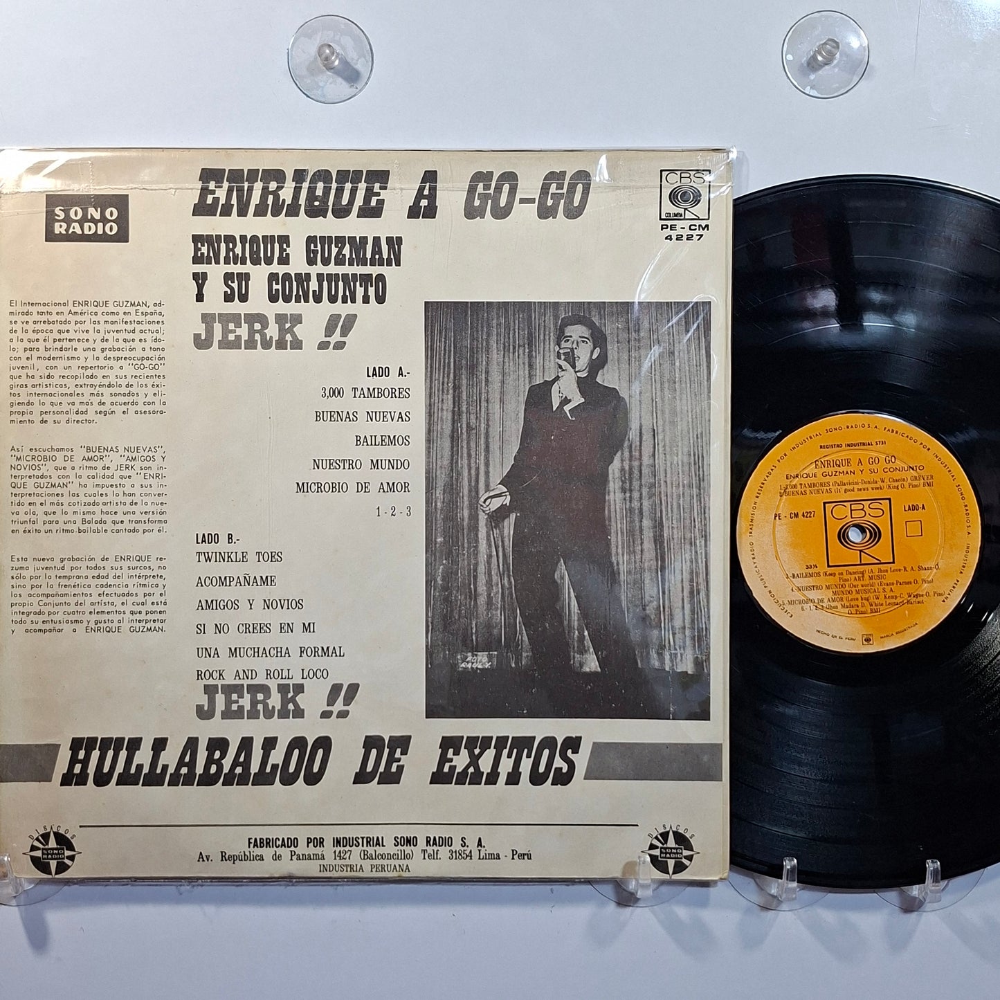 lp Enrique Guzman Enrique A Go Go made peru 1966 pop rock latin