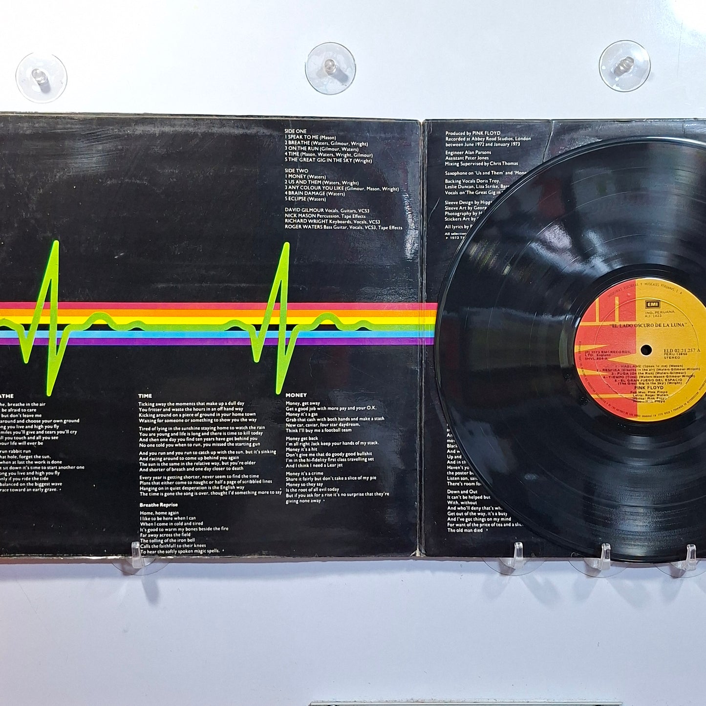 lp Pink Floyd The Dark Side Of The Moon made peru 1973 gatefold rock