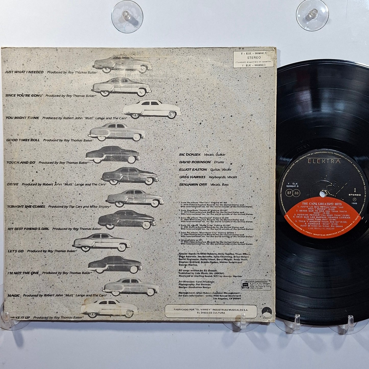 lp The Cars The Cars Greatest Hits made peru 1985 pop rock