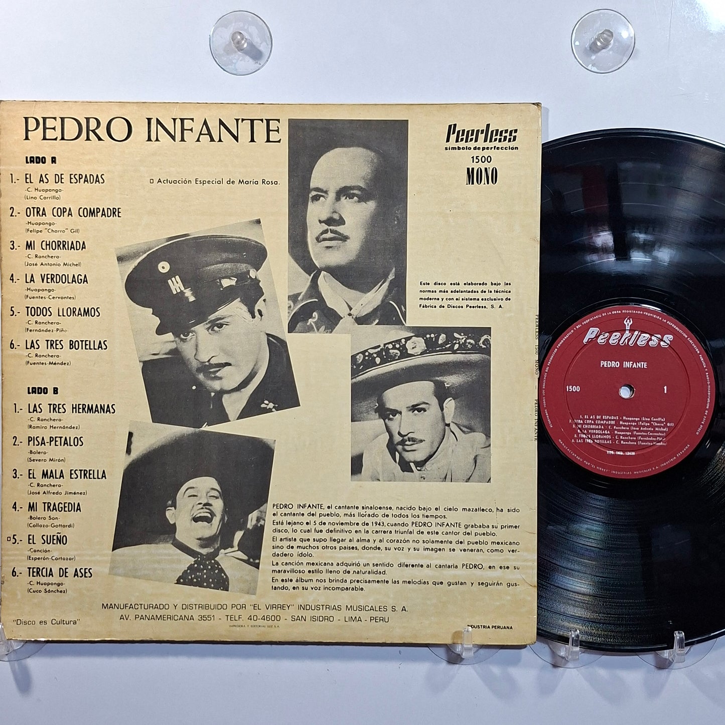 lp pedro infante pedro infante made peru 1965 ranchera folk