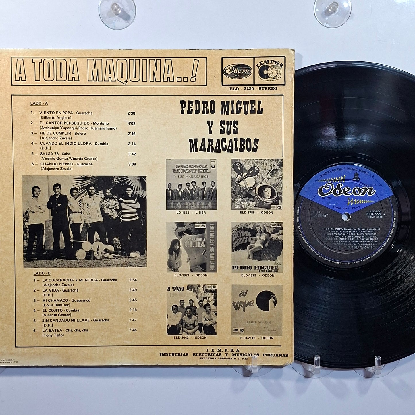 lp Pedro Miguel Y Sus Maracaibos A Toda Maquina made peru 1973 latin cumbia
