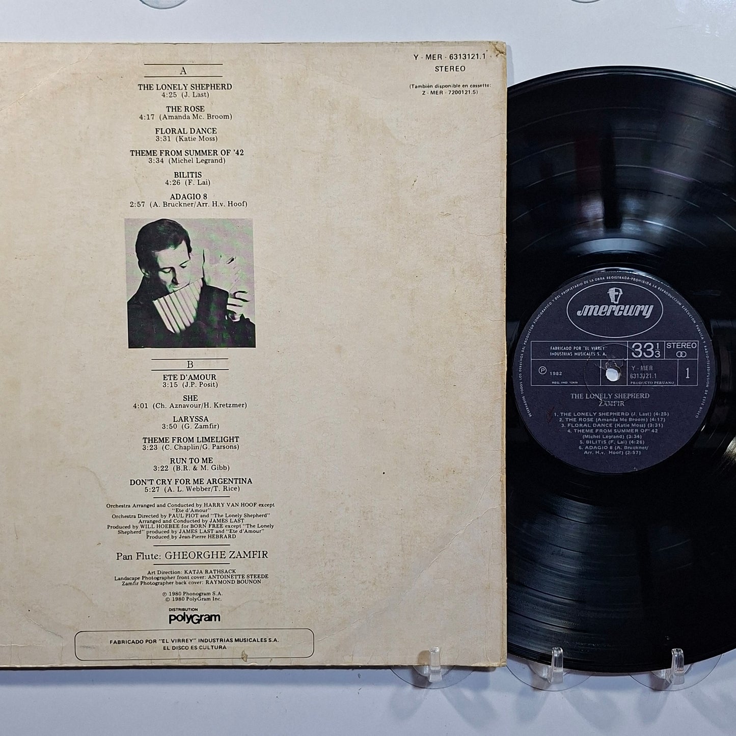 lp zamfir the lonely shepherd made peru 1982 instrumental