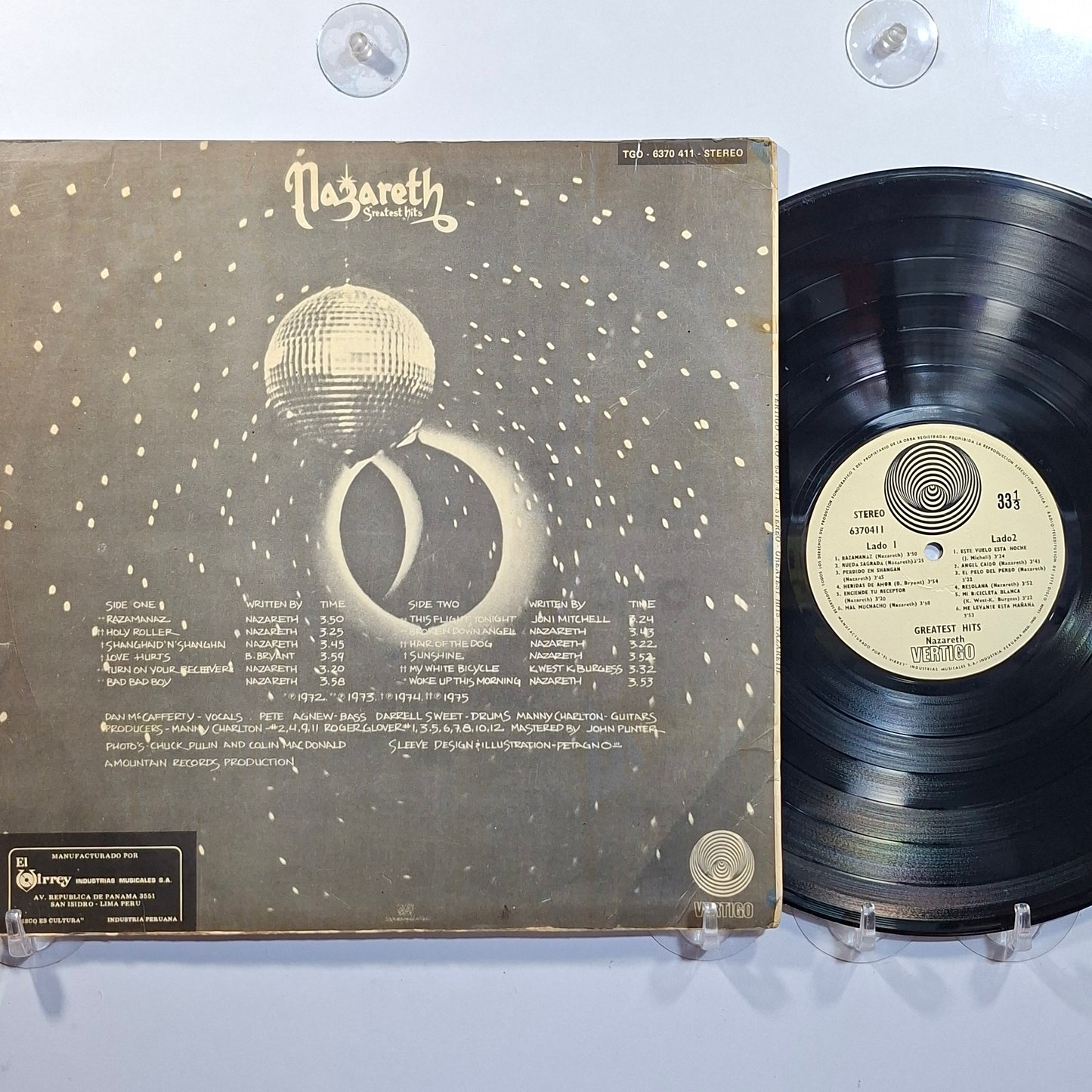 lp Nazareth Greatest Hits made peru 1975 hard rock
