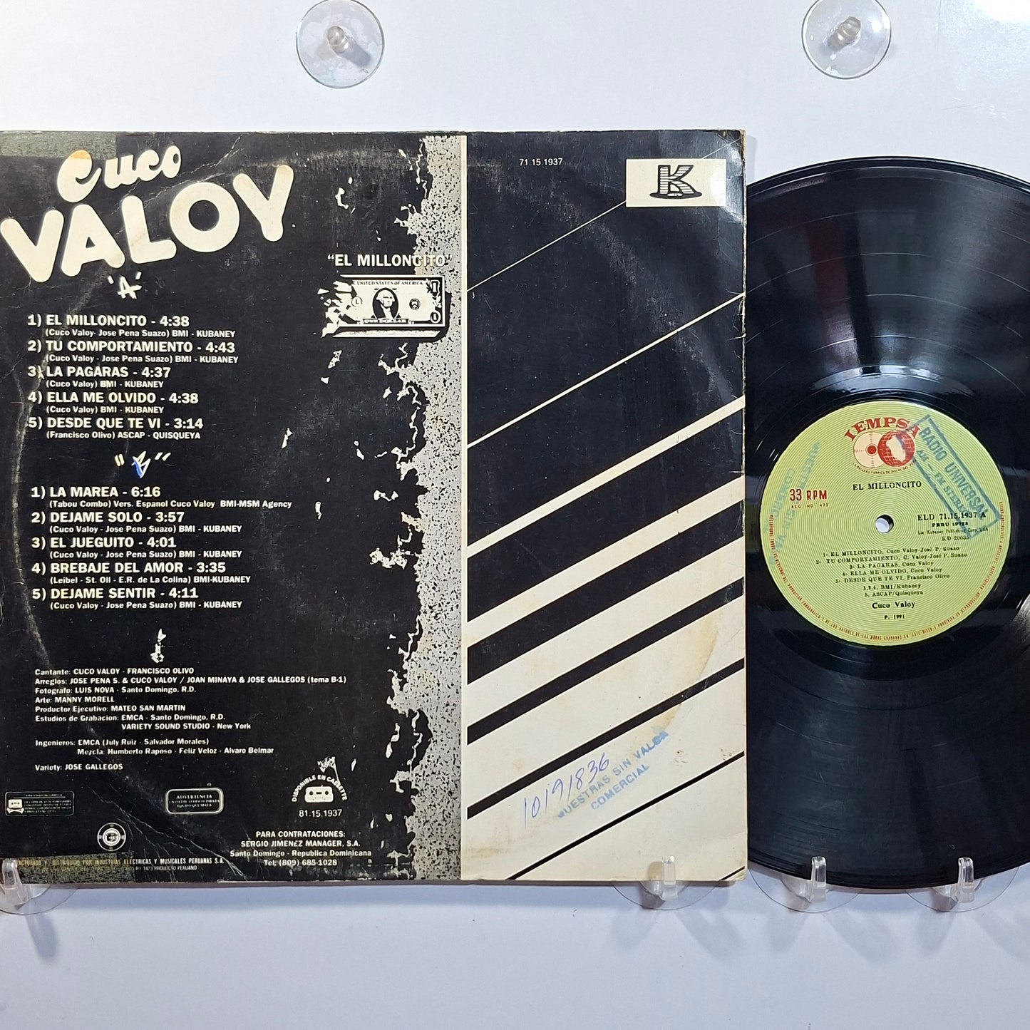 lp Cuco Valoy El Milloncito made peru 1990 salsa