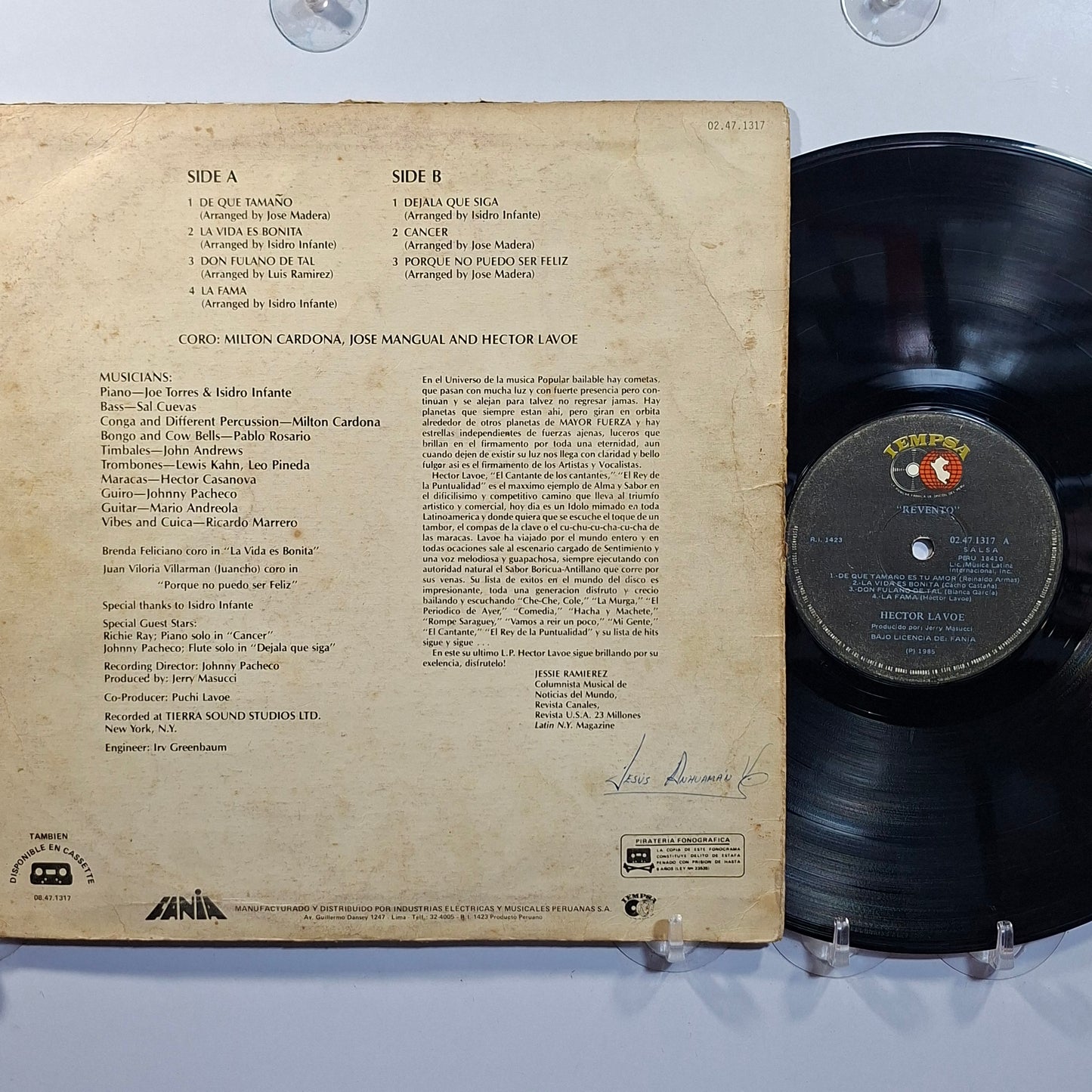 lp Hector Lavoe Revento made peru 1985 salsa