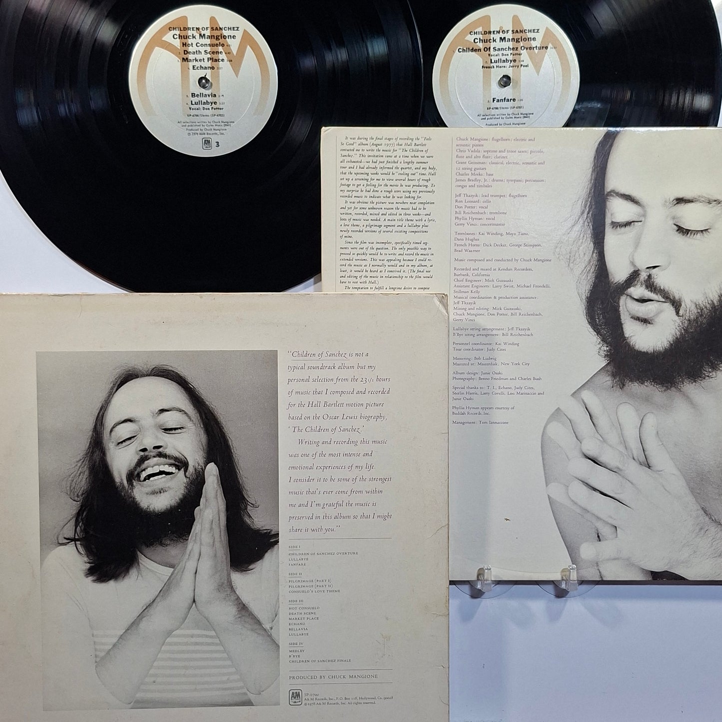 x2 lp Chuck Mangione Children Of Sanchez made usa 1978 con insert rock jazz