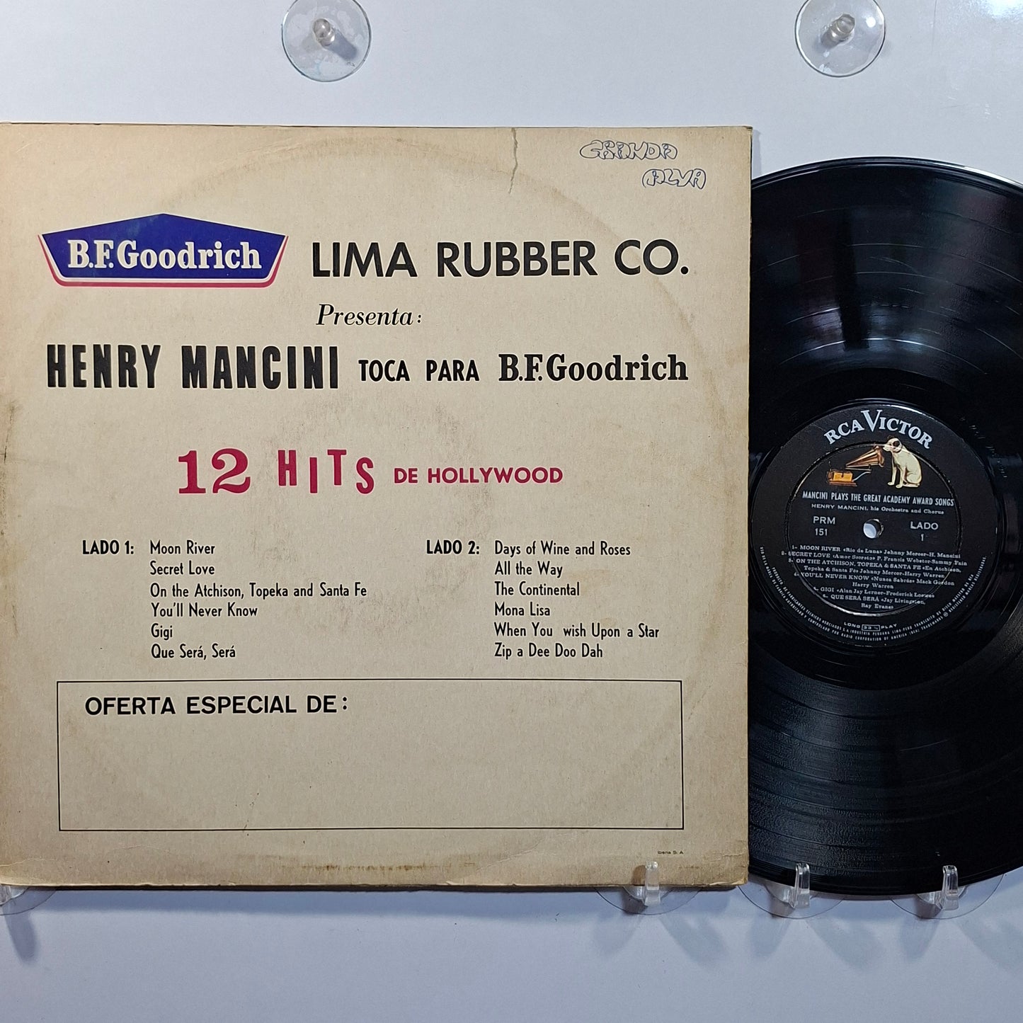 lp Henry Mancini Toca Para B.F. Goodrich 12 Hits De Hollywood made peru 1964 jazz