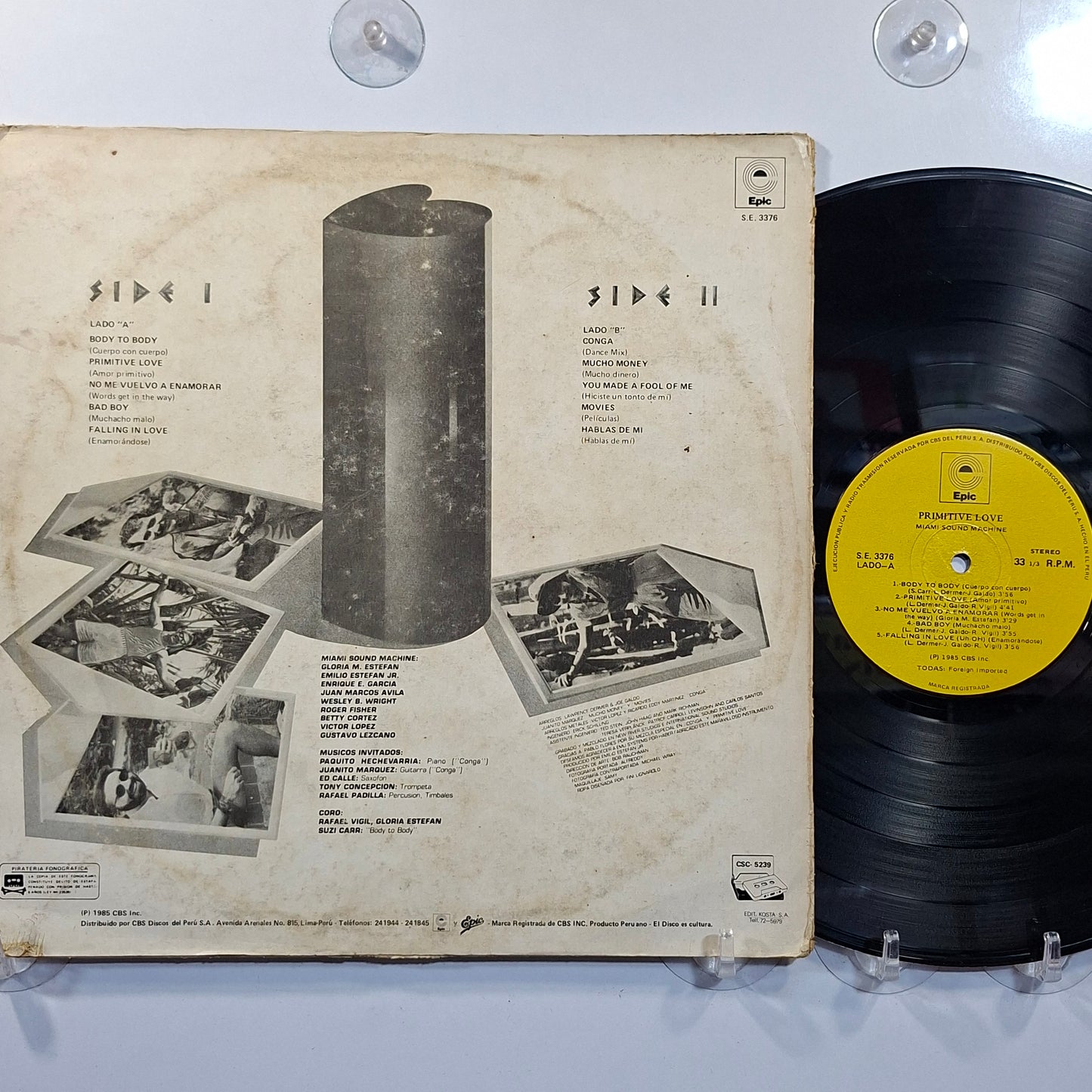 lp Miami Sound Machine Primitive Love made peru 1985 Electronic Latin Pop