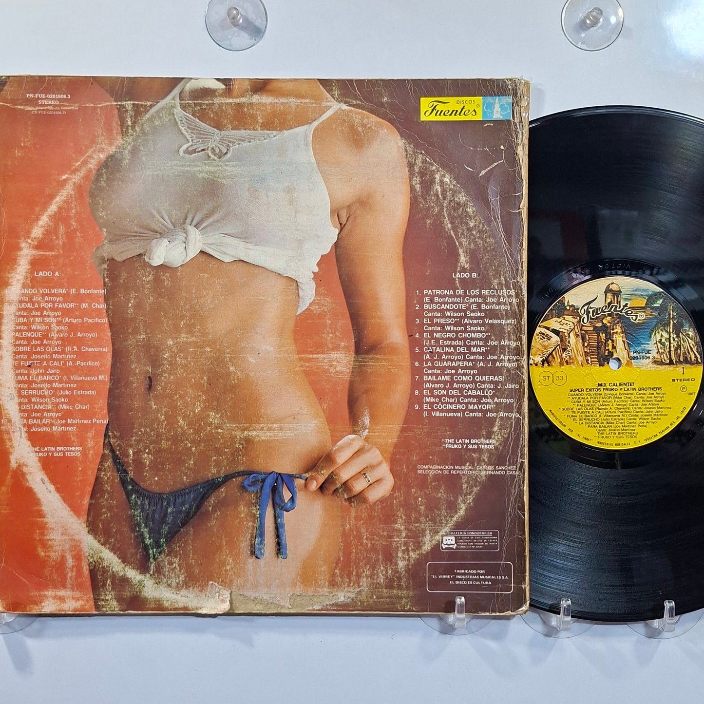 lp The Latin Brothers Fruko y sus Tesos Mix Caliente made peru 1987 salsa