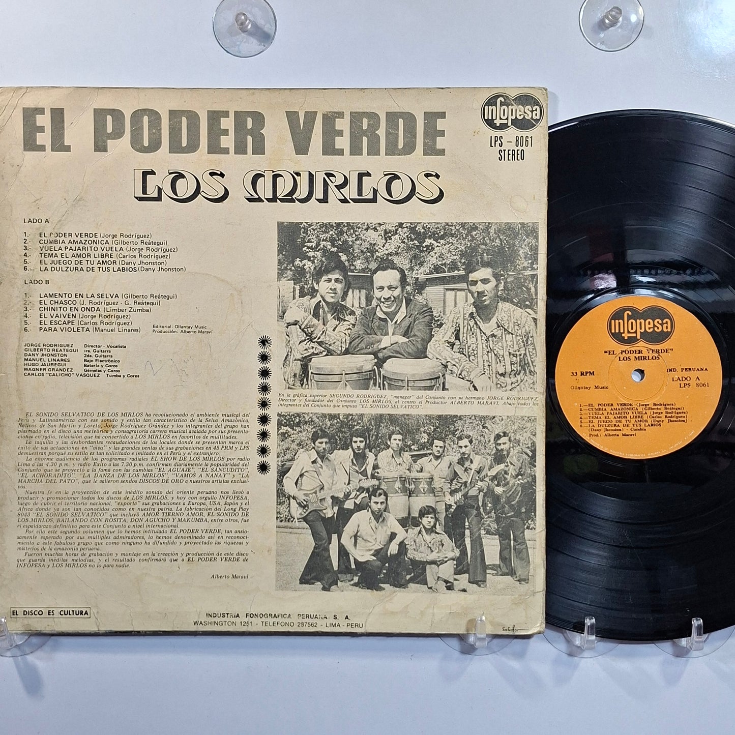 lp Los Mirlos El Poder Verde made peru 1974 cumbia